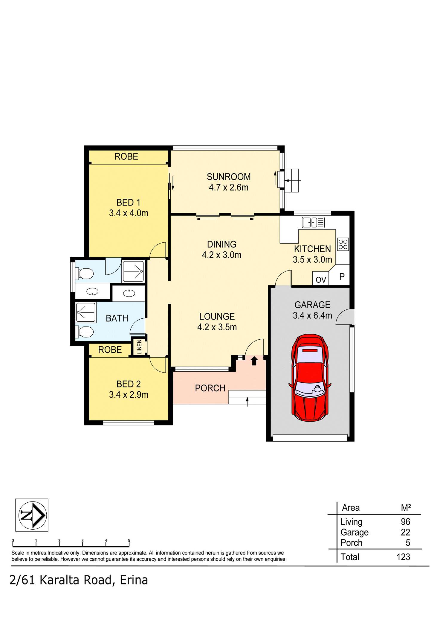 Floorplan of Homely other listing, 2/61 Karalta Road, Erina NSW 2250