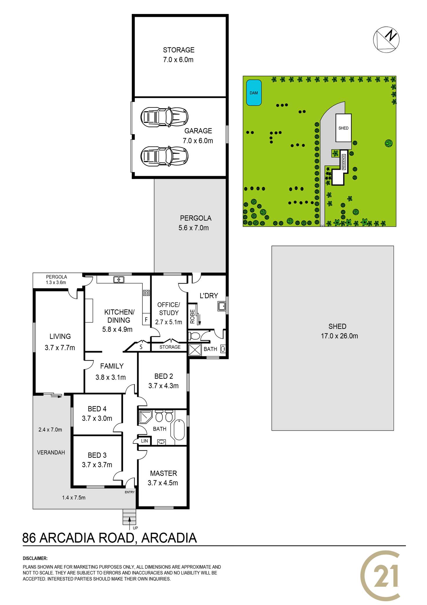 Floorplan of Homely house listing, 86 - 88 Arcadia Rd, Arcadia NSW 2159