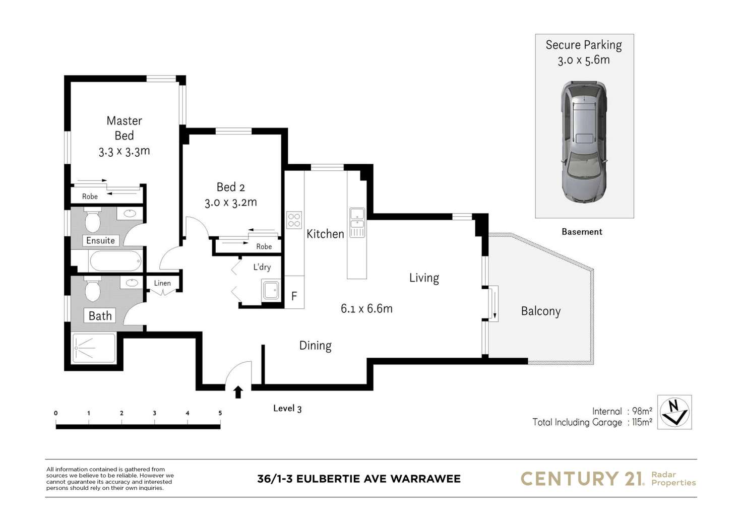 Floorplan of Homely apartment listing, 36/1-3 Eulbertie Ave, Warrawee NSW 2074