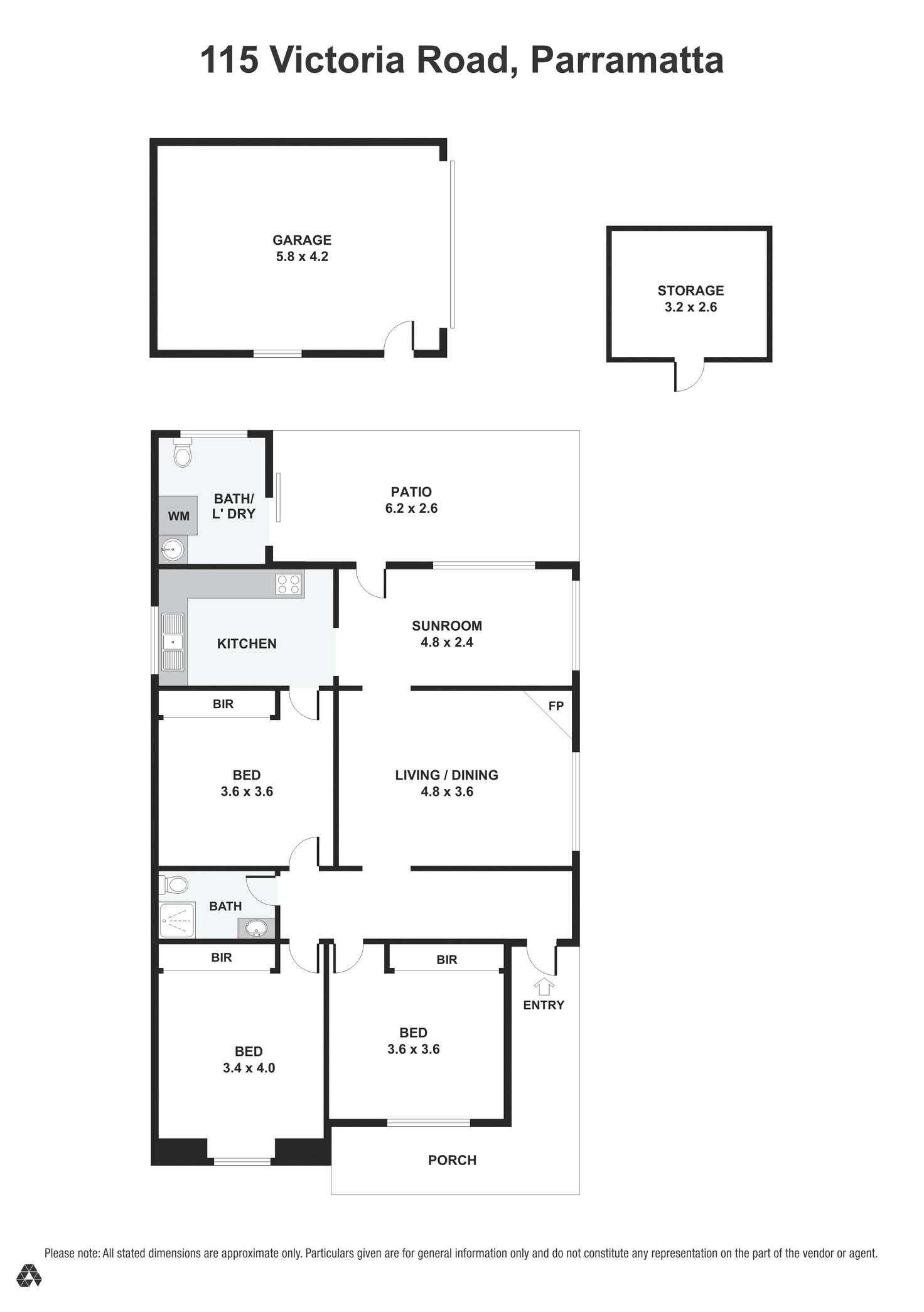 Floorplan of Homely house listing, 115 Victoria Road, Parramatta NSW 2150