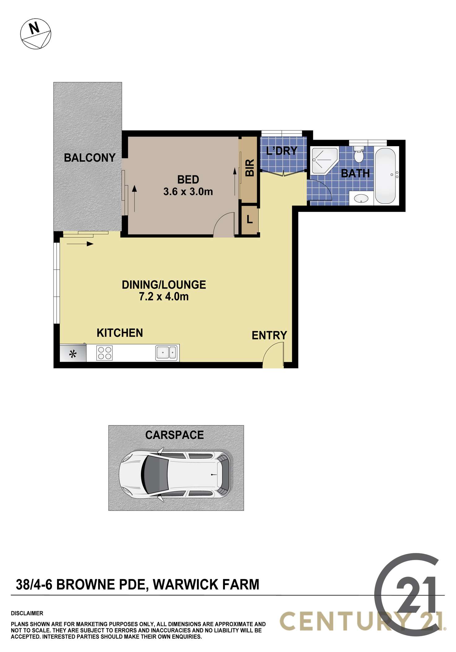 Floorplan of Homely apartment listing, 38/4-6 Browne Parade, Liverpool NSW 2170