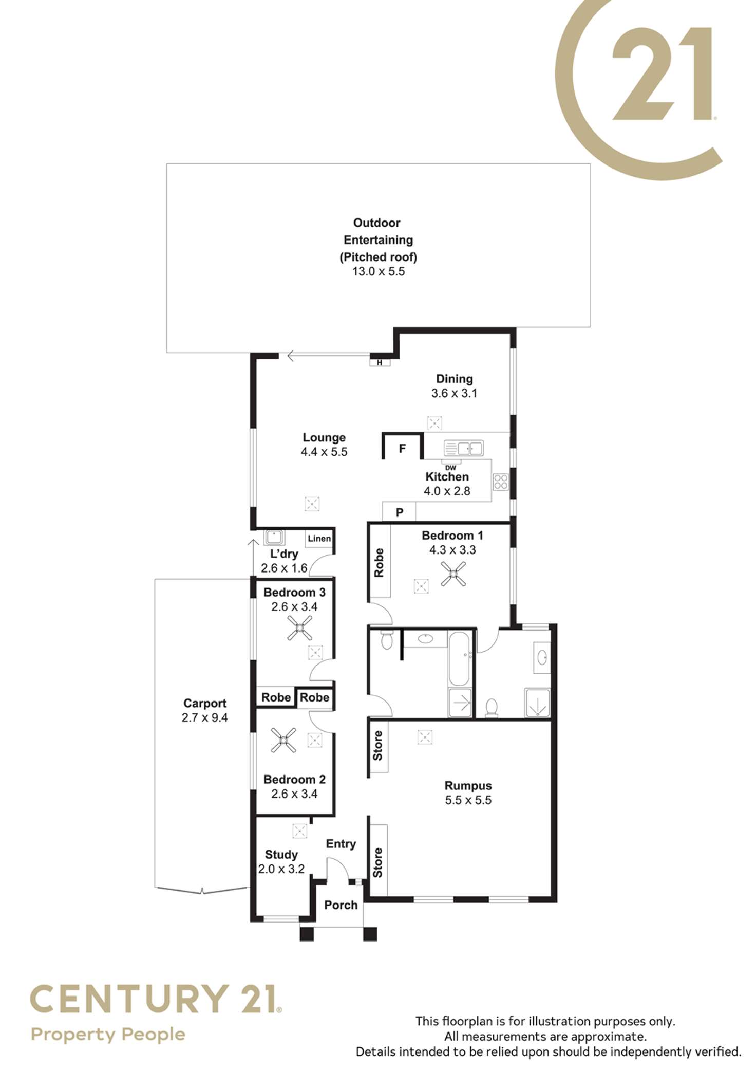 Floorplan of Homely house listing, 64 Gairdner Boulevard, Andrews Farm SA 5114