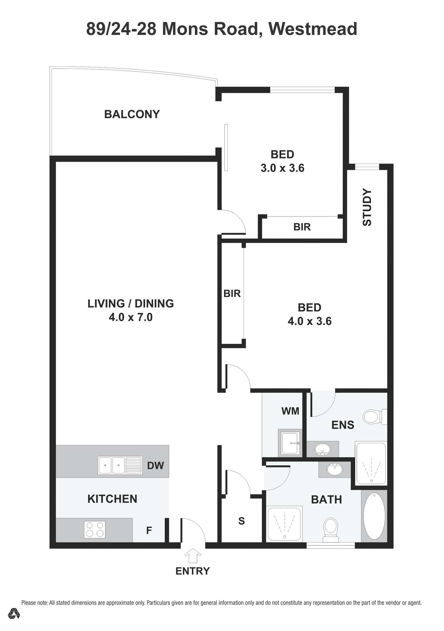 Floorplan of Homely apartment listing, 89/24-28 Mons Road, Westmead NSW 2145