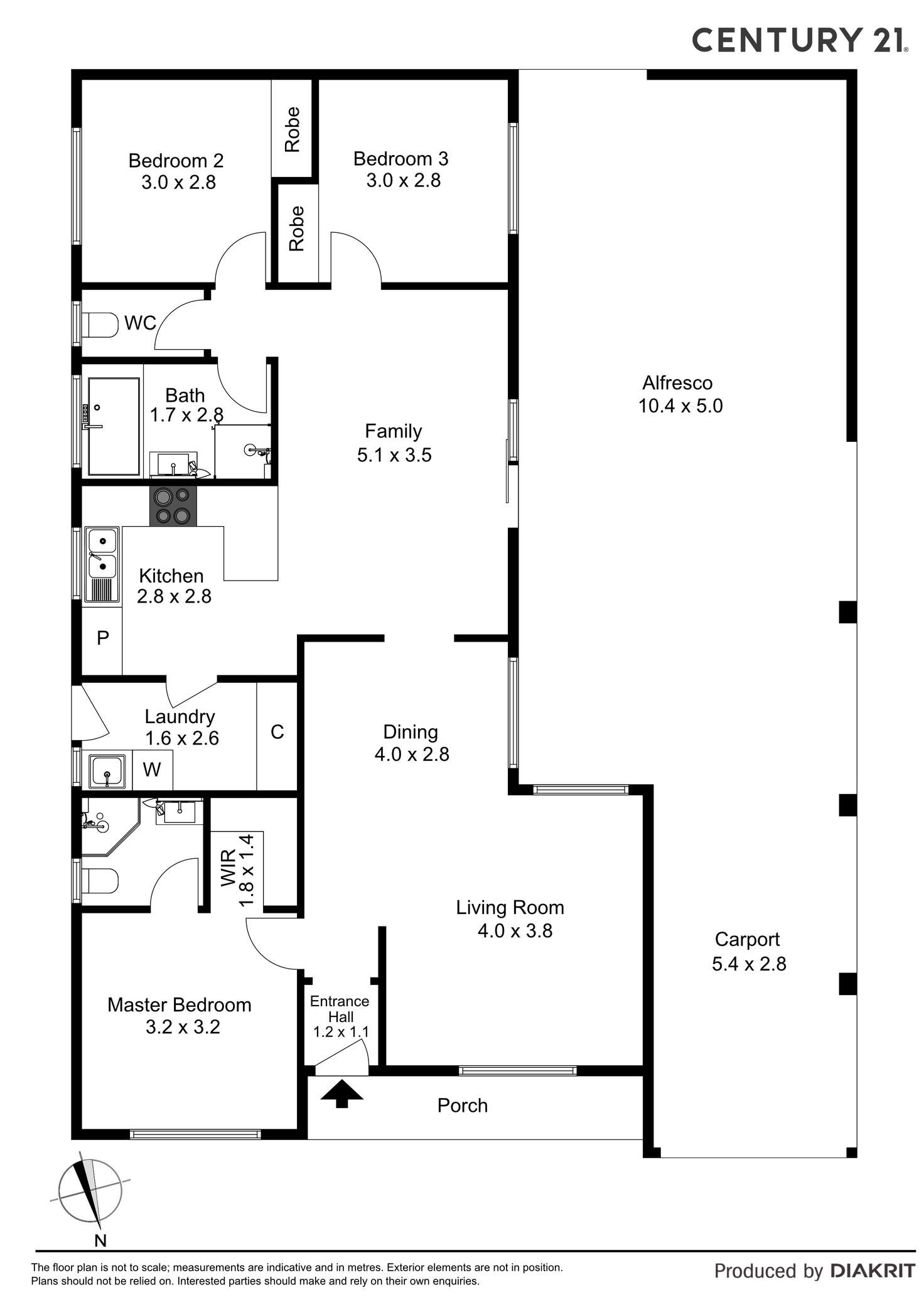 Floorplan of Homely house listing, 1 Beech Place, Hallam VIC 3803