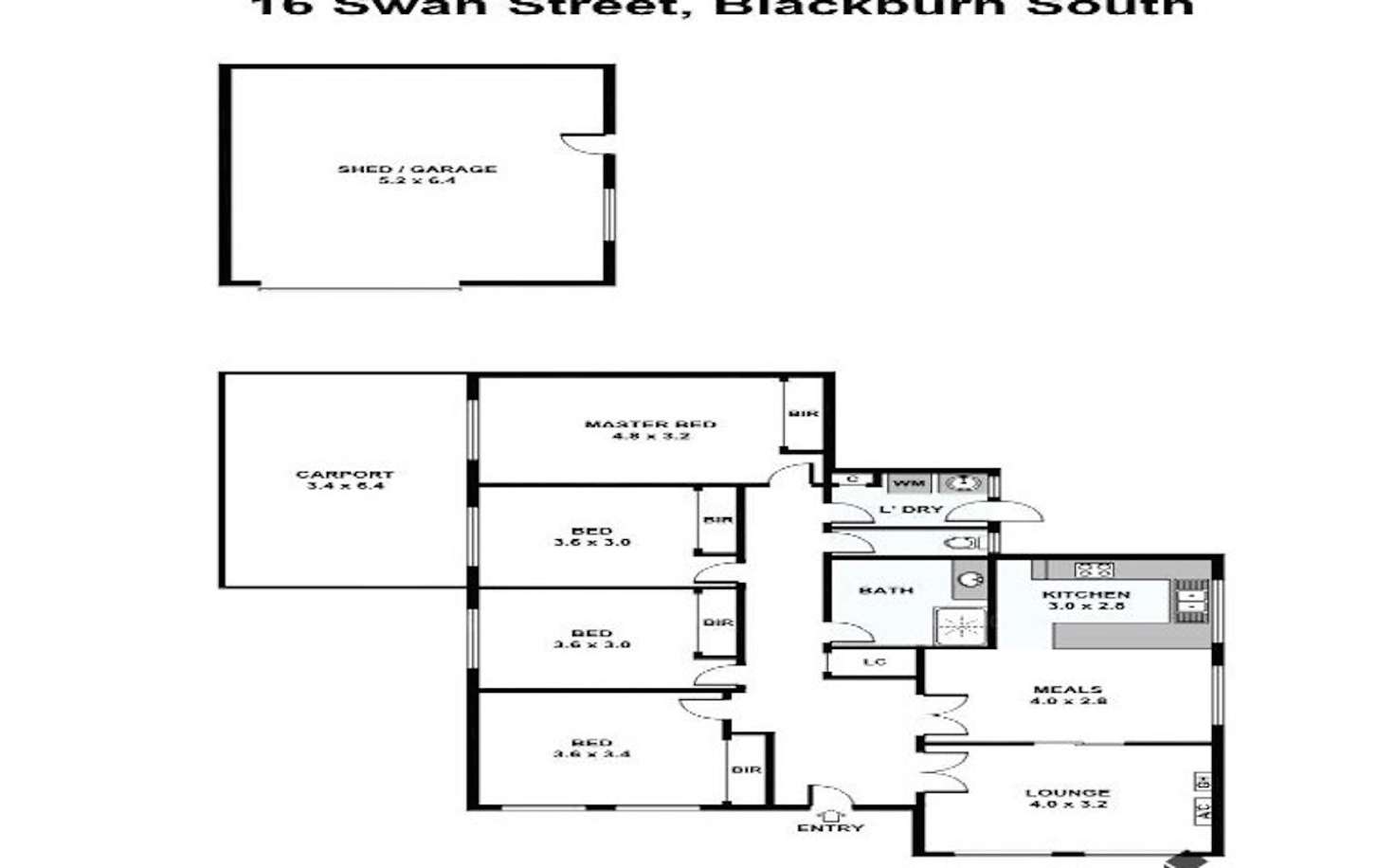 Floorplan of Homely house listing, 16 Swan Street, Blackburn South VIC 3130