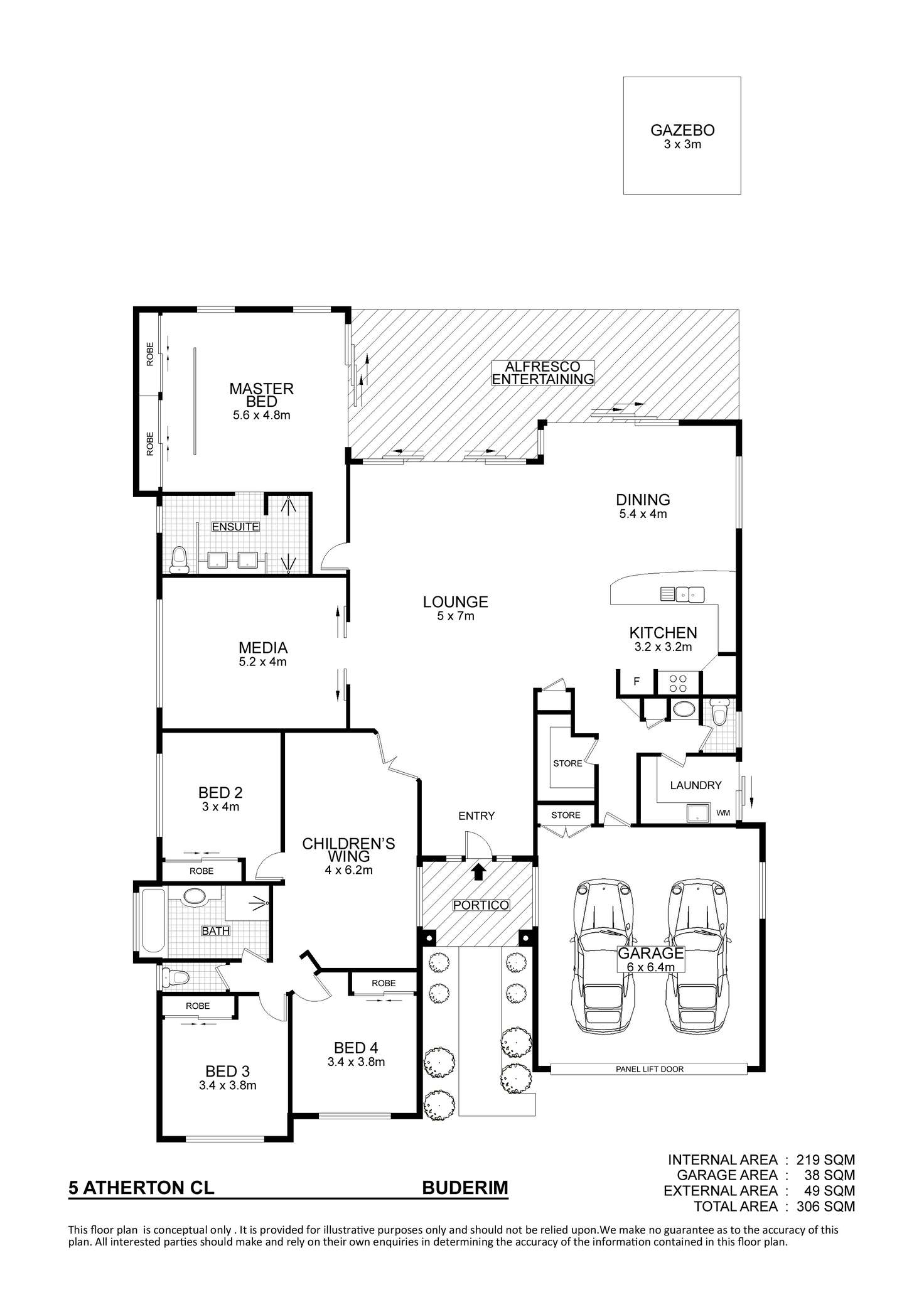 Floorplan of Homely house listing, 5 Atherton Close, Buderim QLD 4556