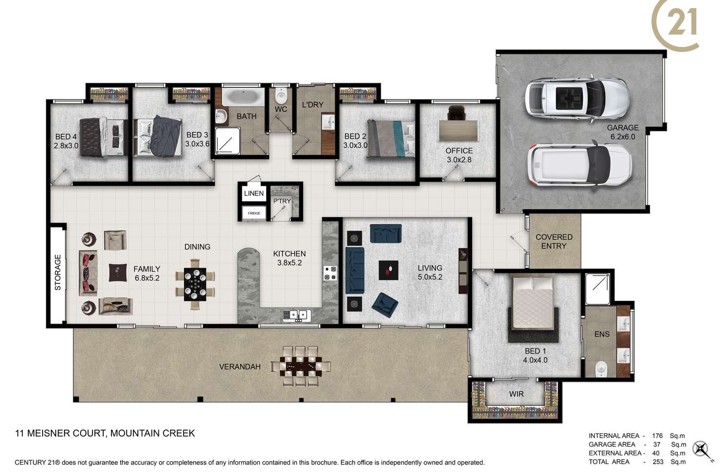 Floorplan of Homely house listing, 11 Meisner Court, Mountain Creek QLD 4557