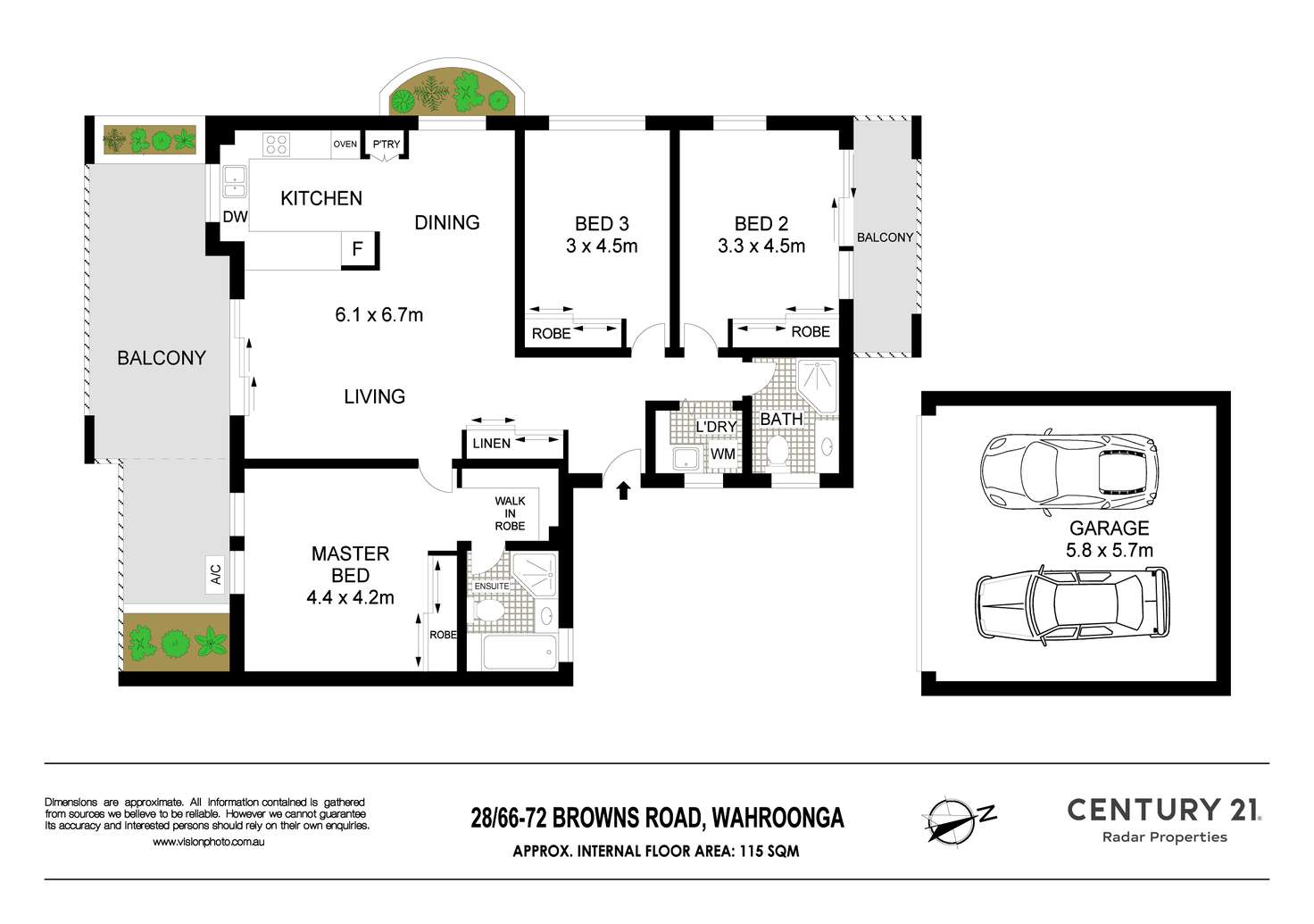 Floorplan of Homely apartment listing, 28/66-72 Browns Road, Wahroonga NSW 2076