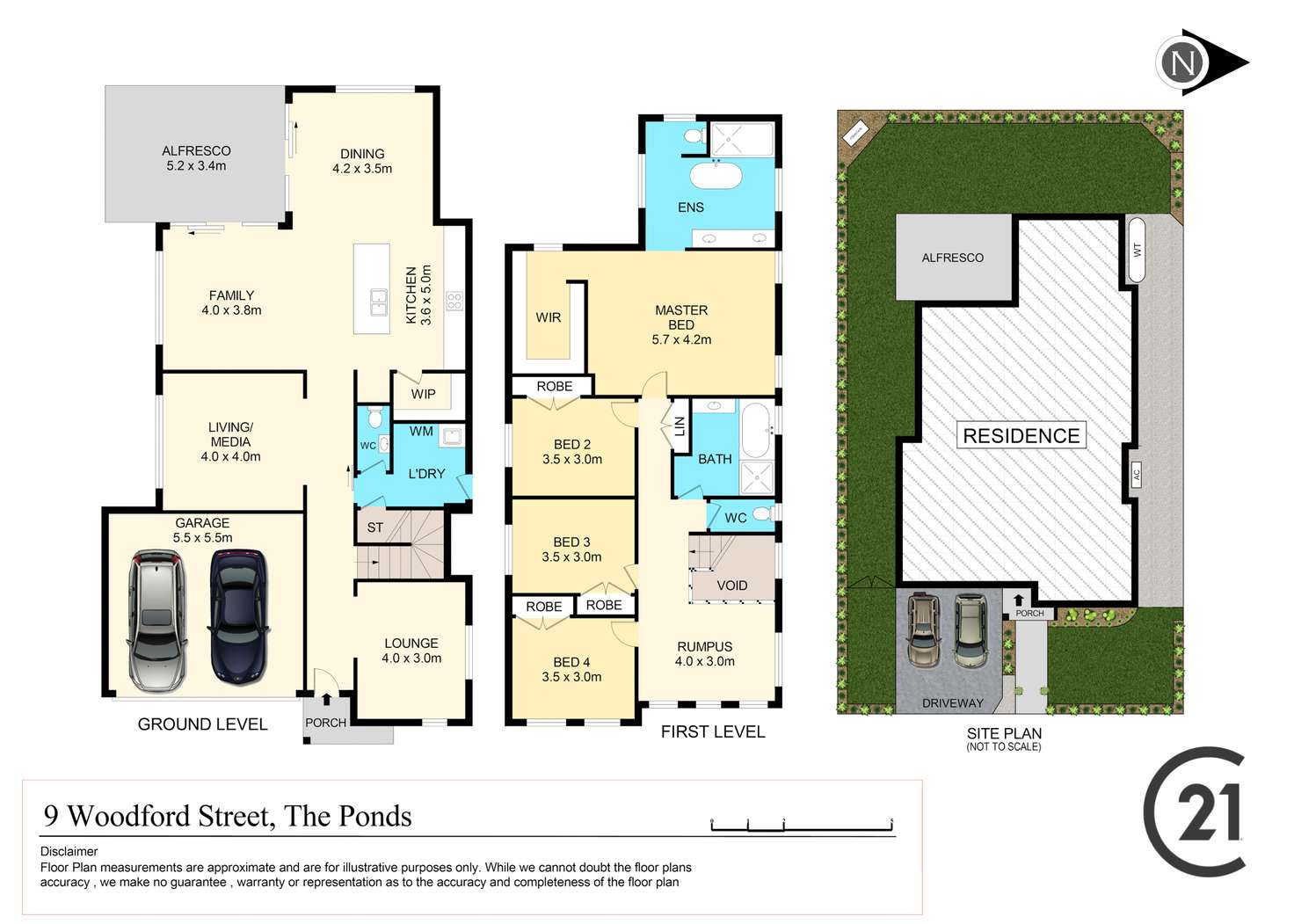 Floorplan of Homely house listing, 9 Woodford Street, The Ponds NSW 2769