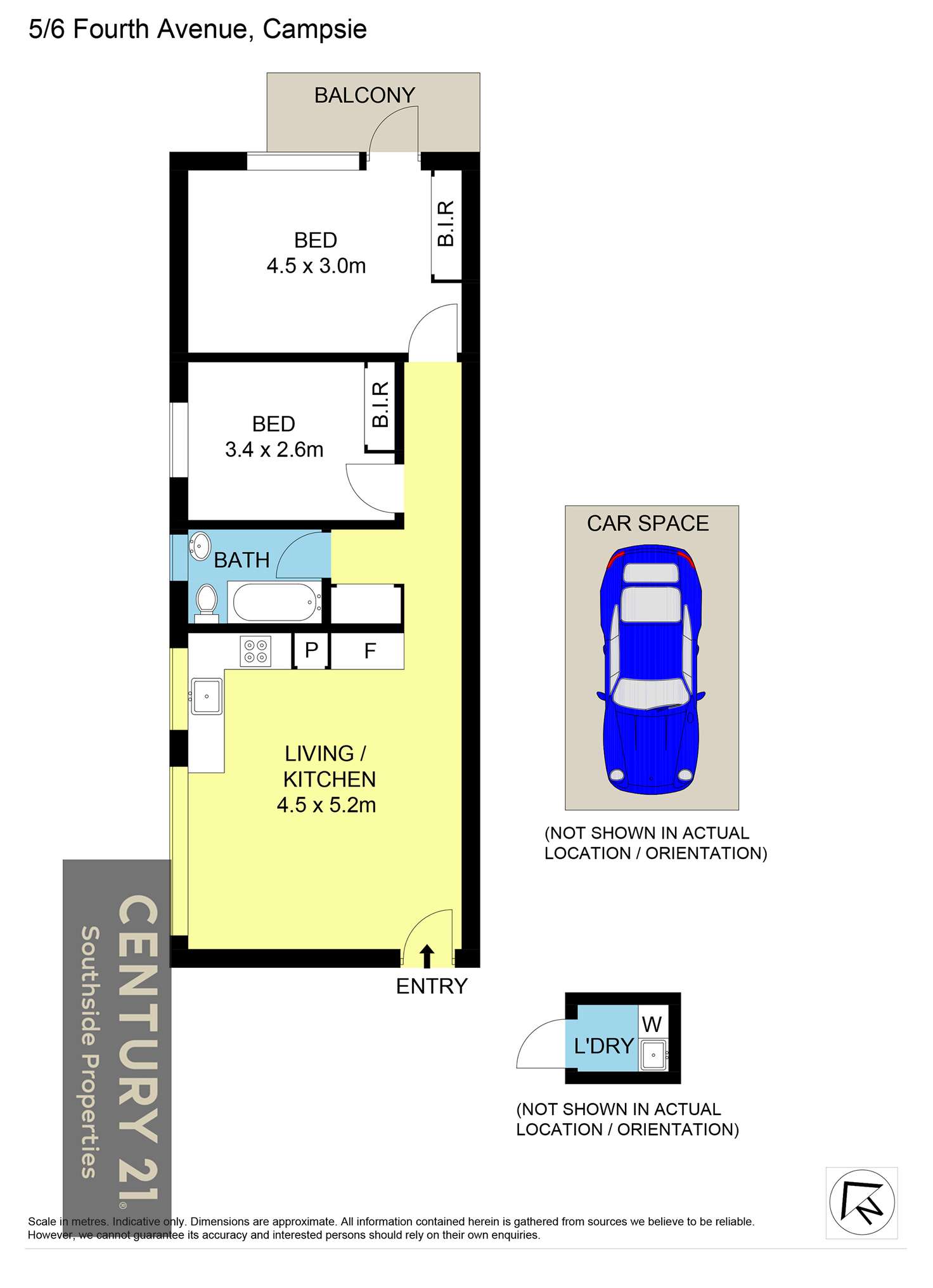 Floorplan of Homely unit listing, 5/6 Fourth Avenue, Campsie NSW 2194