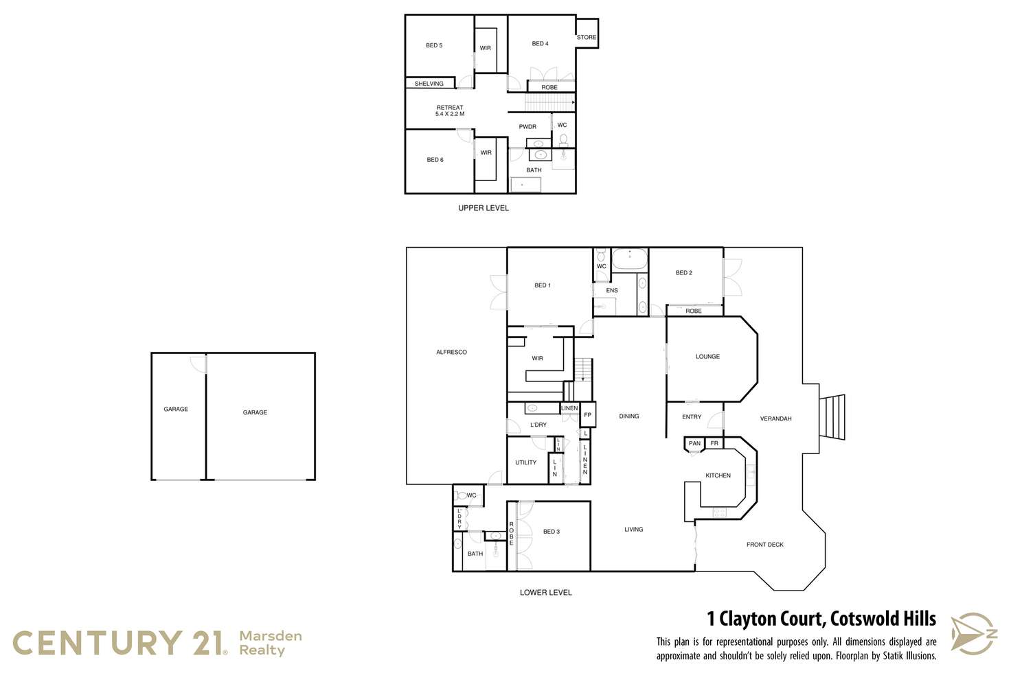 Floorplan of Homely house listing, 1 Clayton Court, Cotswold Hills QLD 4350