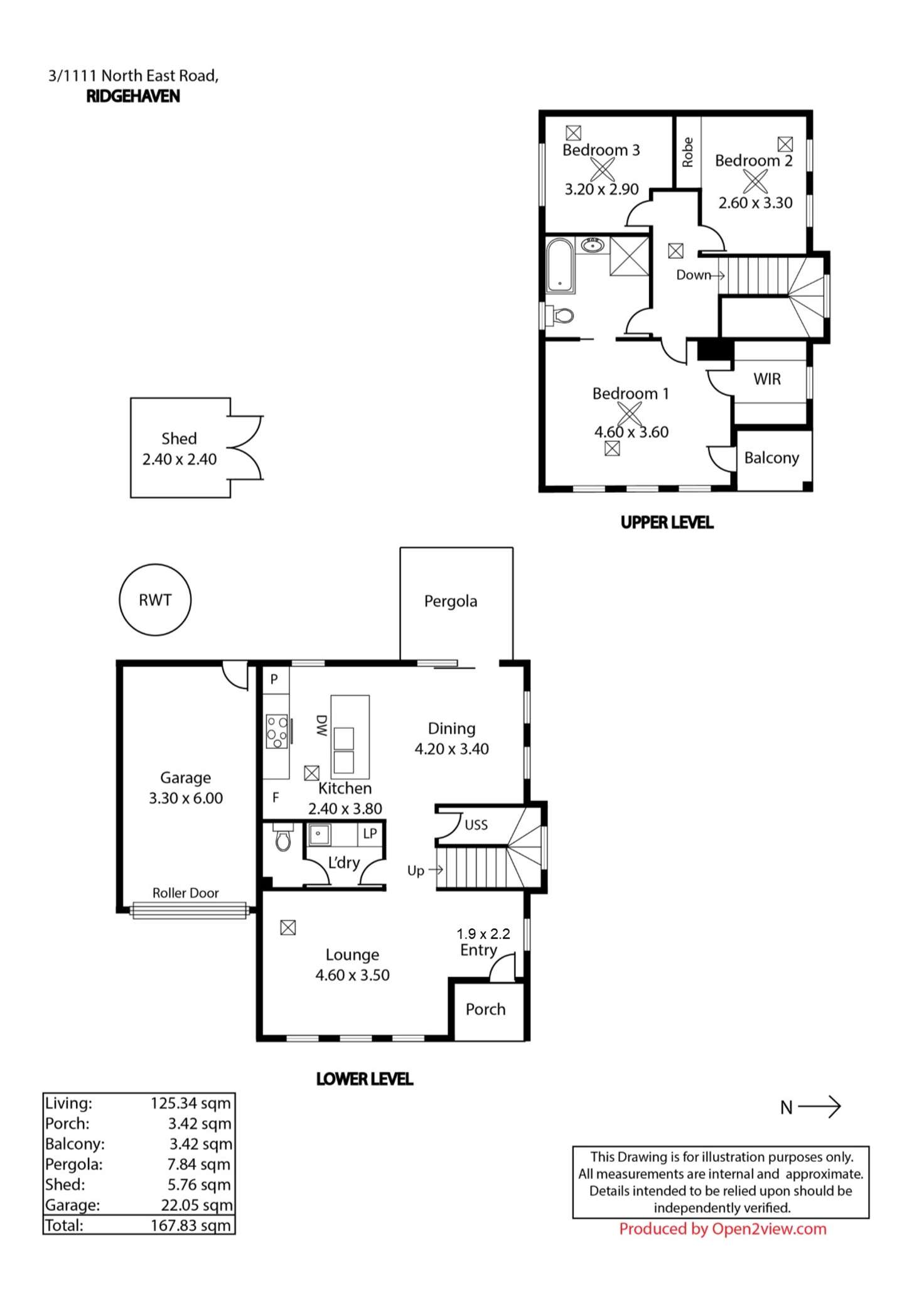 Floorplan of Homely house listing, 3/1111 North East Road, Ridgehaven SA 5097