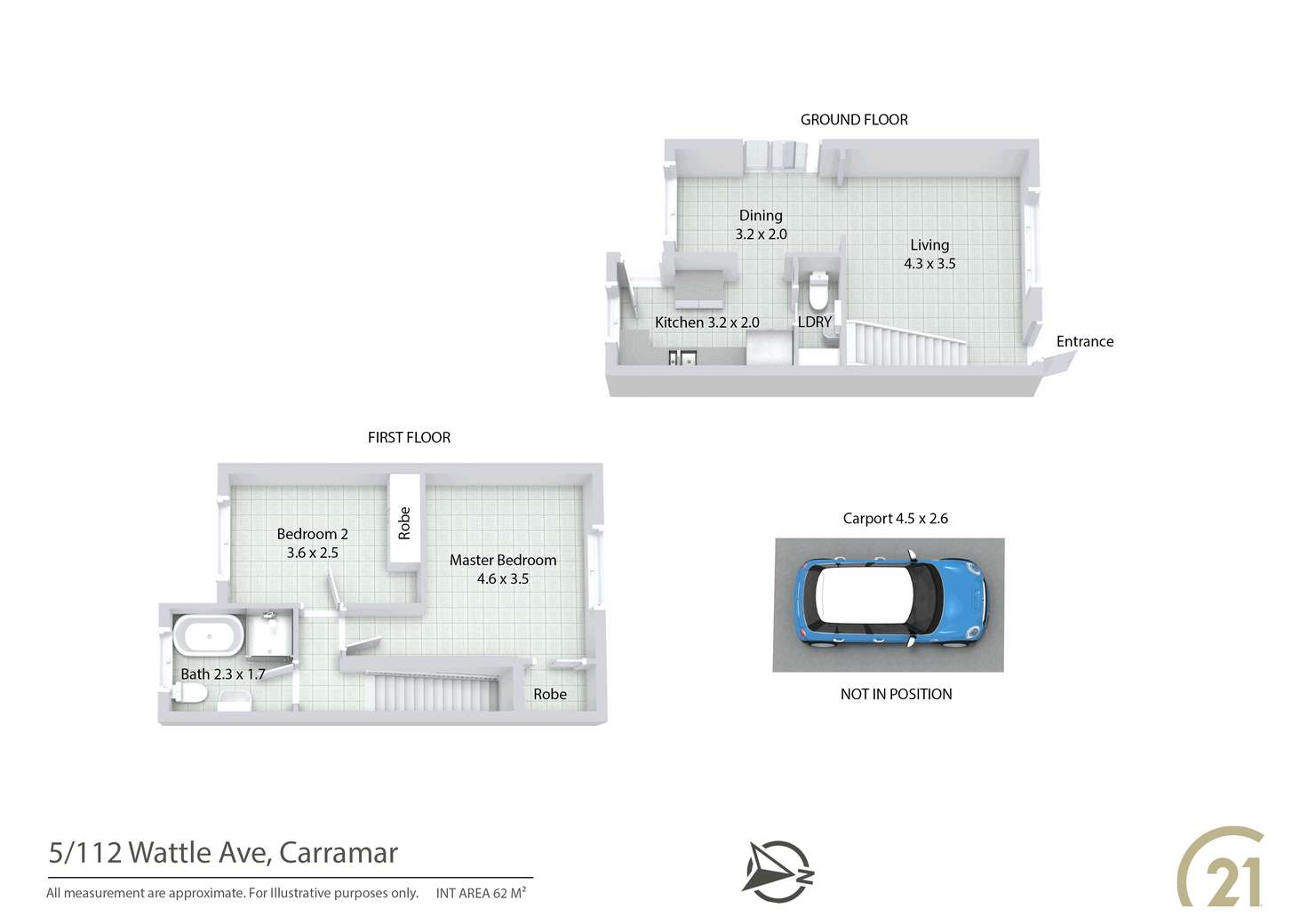 Floorplan of Homely house listing, 5/112 Wattle Ave, Carramar NSW 2163