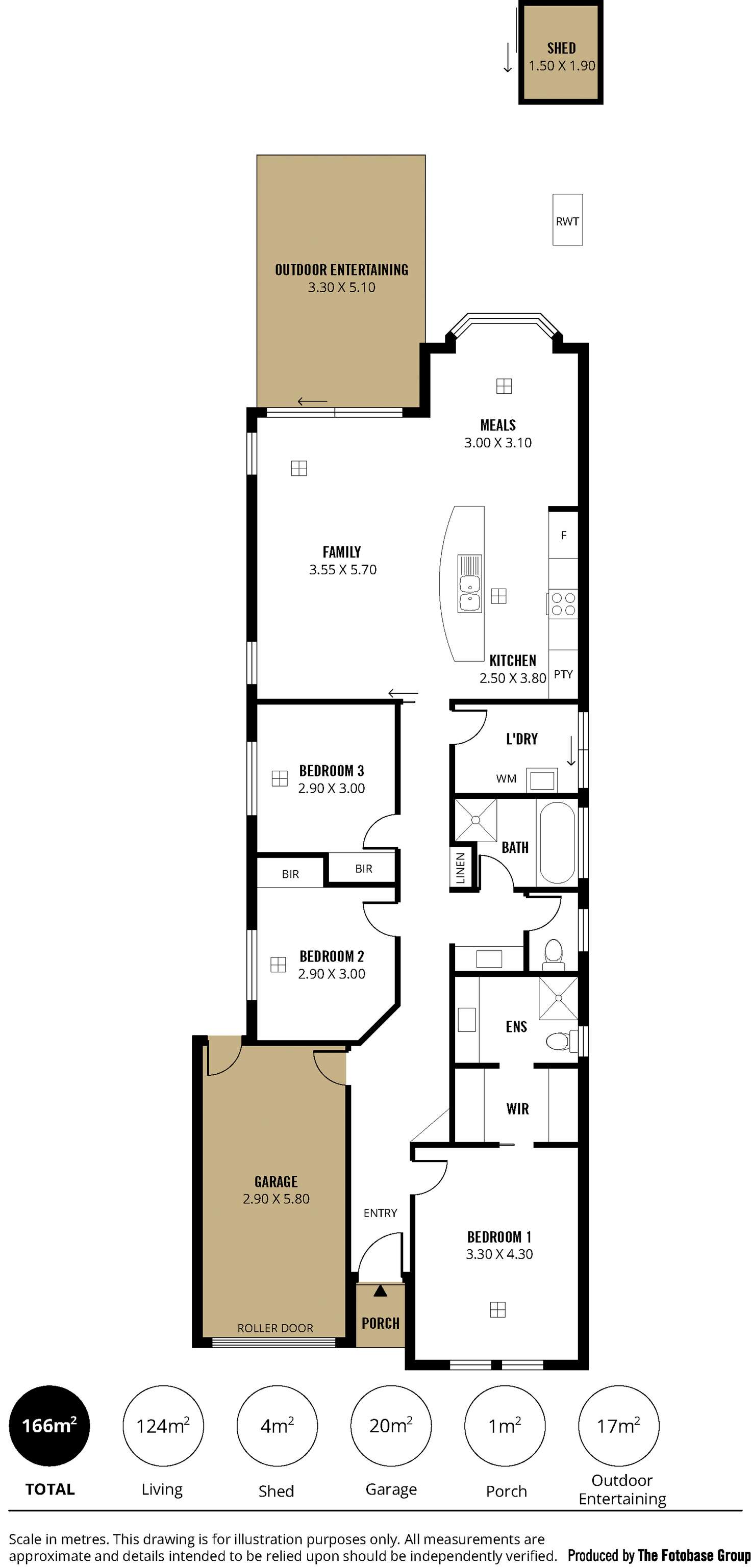 Floorplan of Homely house listing, 14 Powell Place, Morphett Vale SA 5162