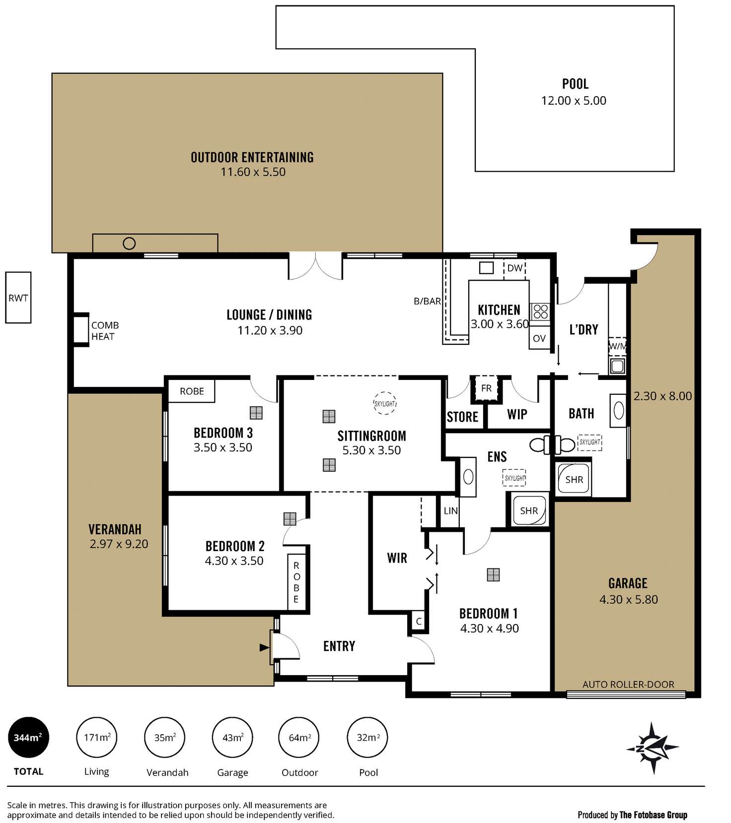 Floorplan of Homely house listing, 6 Roy Terrace, Christies Beach SA 5165