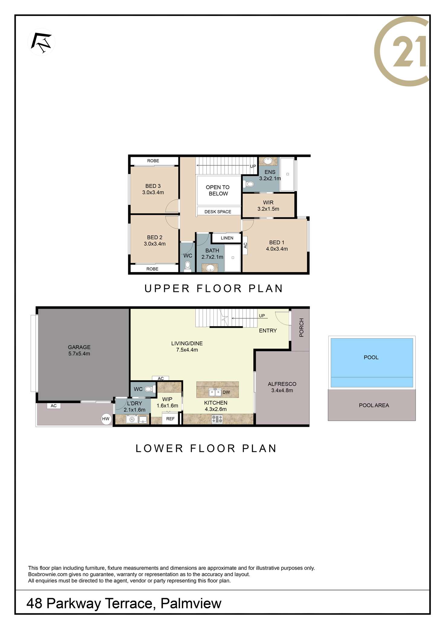 Floorplan of Homely house listing, 48 Parkway Terrace, Palmview QLD 4553