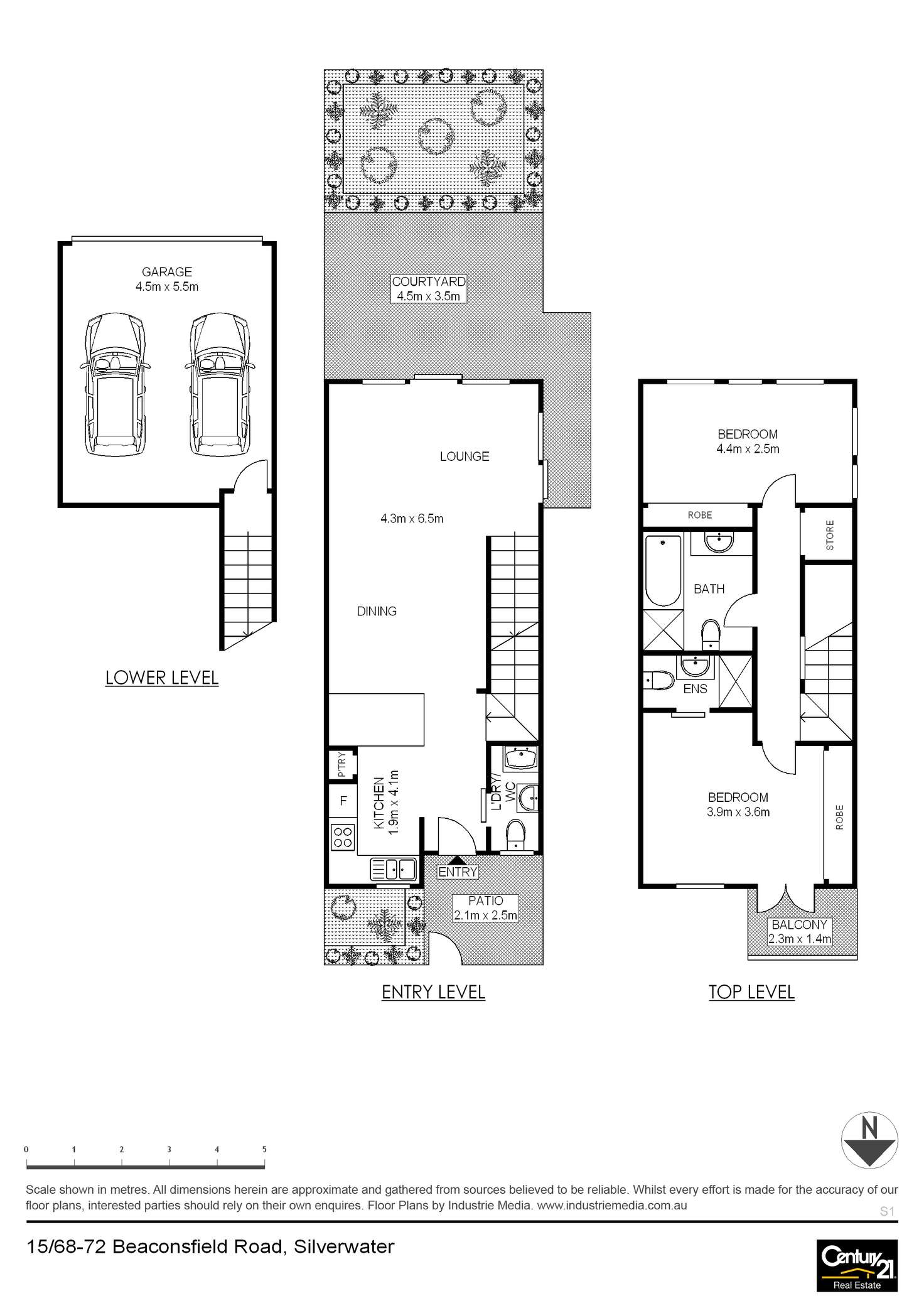 Floorplan of Homely townhouse listing, 15/68 Beaconsfield Street, Silverwater NSW 2128