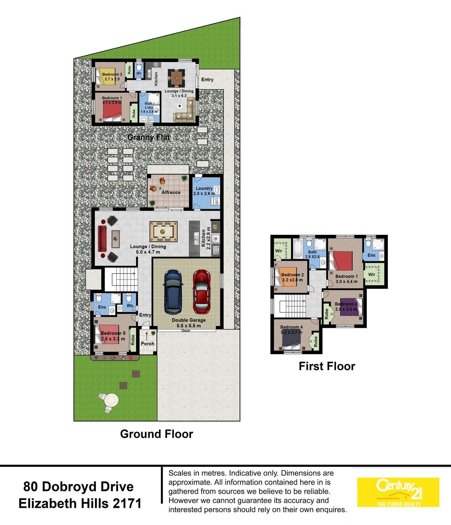 Floorplan of Homely house listing, 80 Dobroyd Drive, Elizabeth Hills NSW 2171