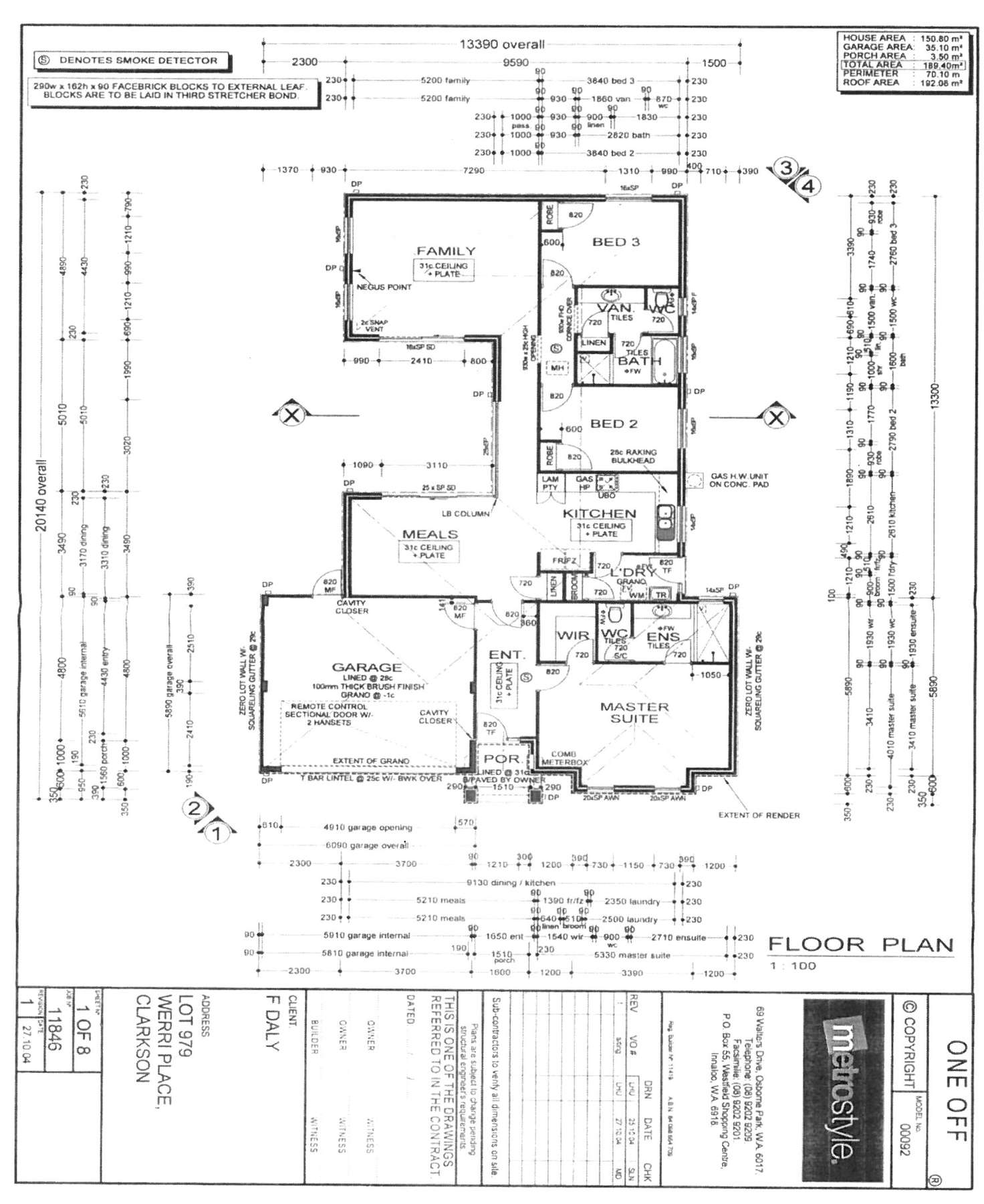 Floorplan of Homely house listing, 1 Werri Place, Clarkson WA 6030