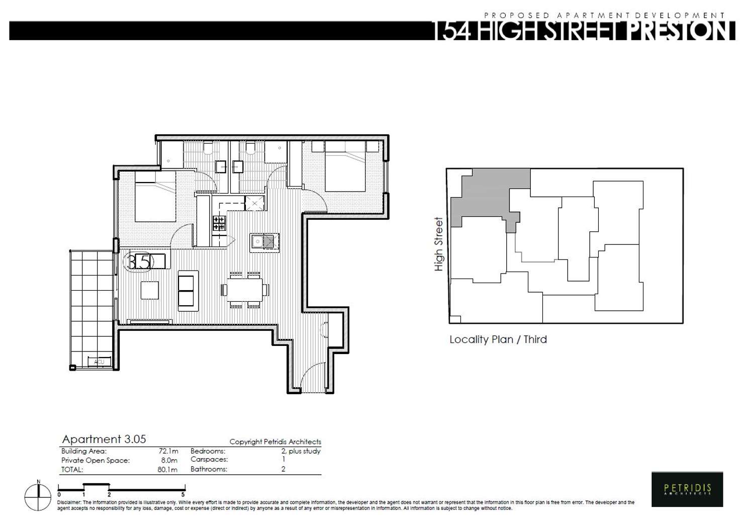 Floorplan of Homely apartment listing, 305/154 High Street, Preston VIC 3072