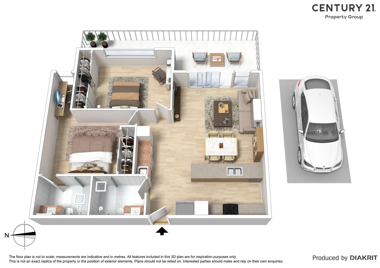 Floorplan of Homely apartment listing, 305/2a Major Street, Highett VIC 3190