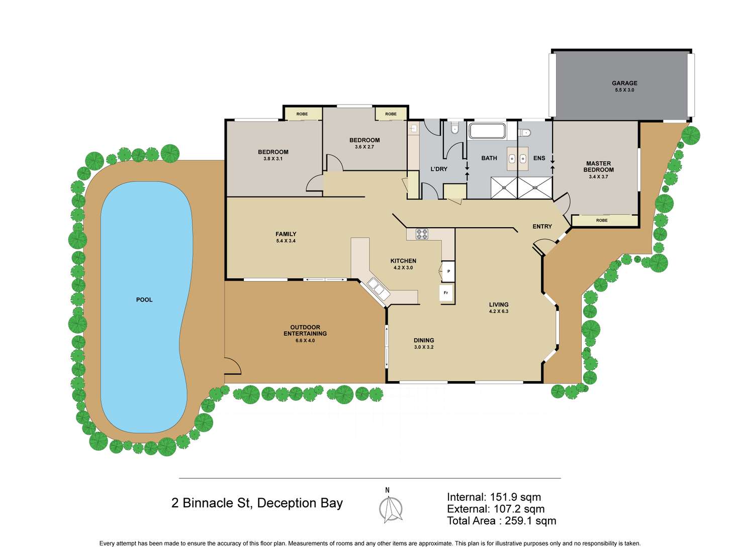 Floorplan of Homely house listing, 2 Binnacle Street, Deception Bay QLD 4508