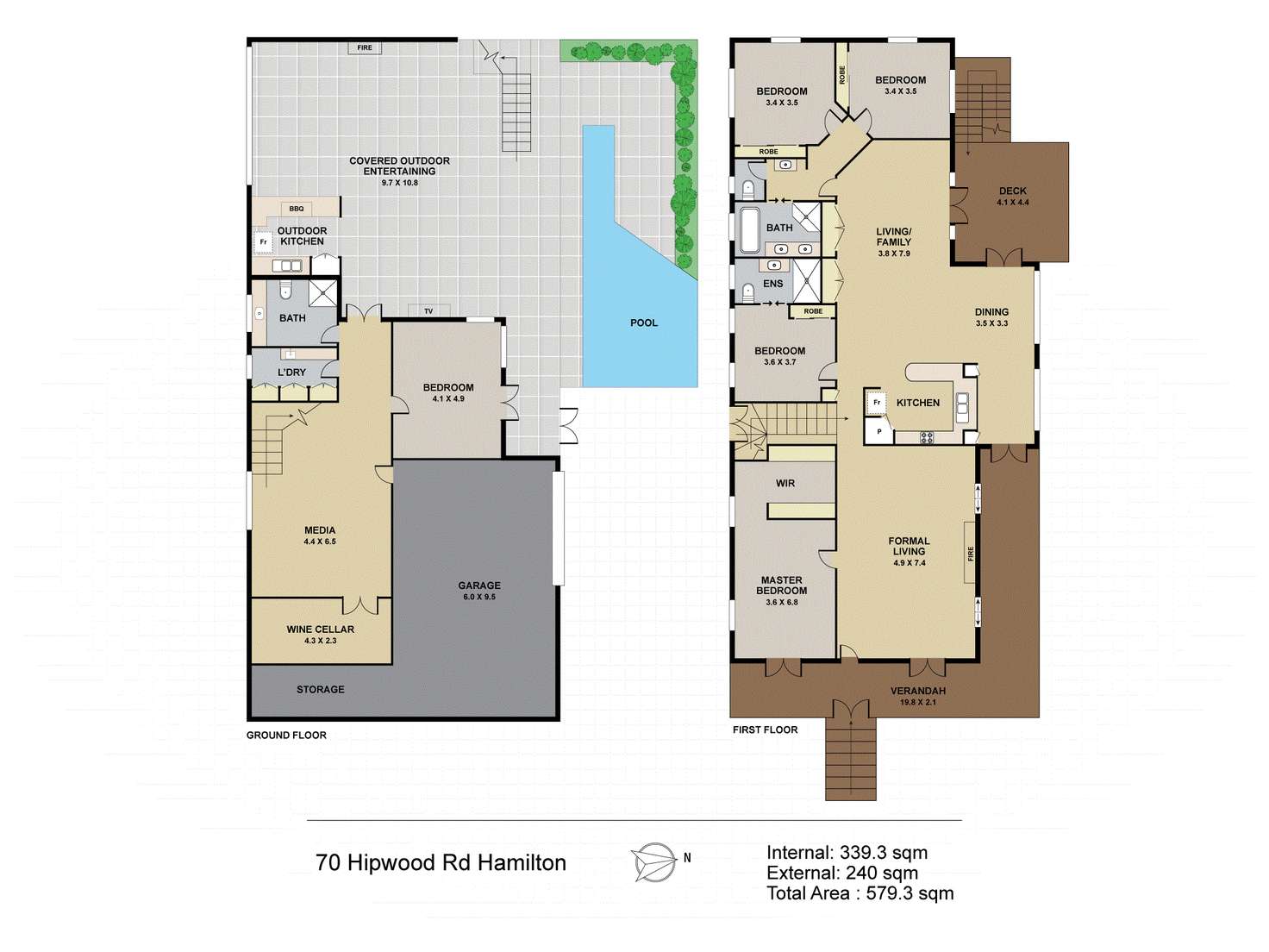 Floorplan of Homely house listing, 70 Hipwood Road, Hamilton QLD 4007