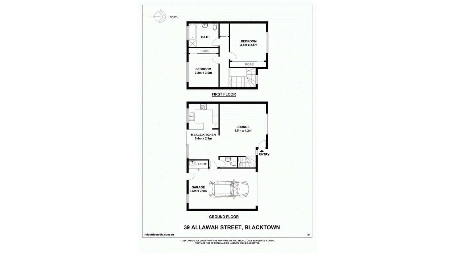 Floorplan of Homely townhouse listing, 2/39 Allawah Street, Blacktown NSW 2148