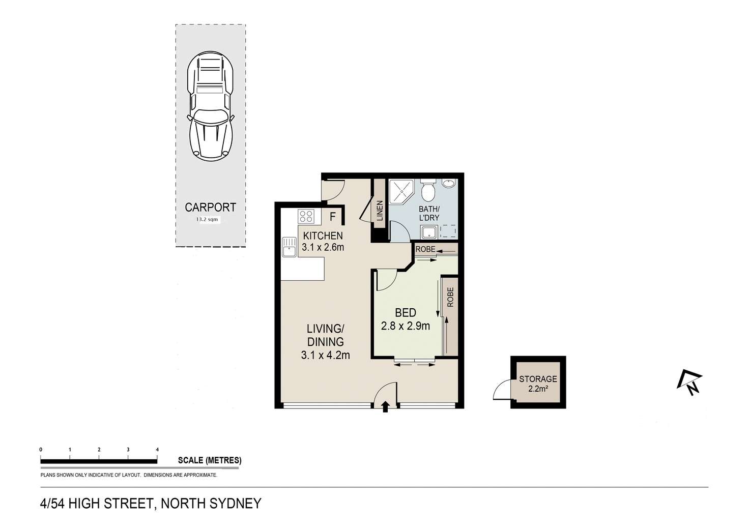 Floorplan of Homely apartment listing, 4/54 High Street, North Sydney NSW 2060