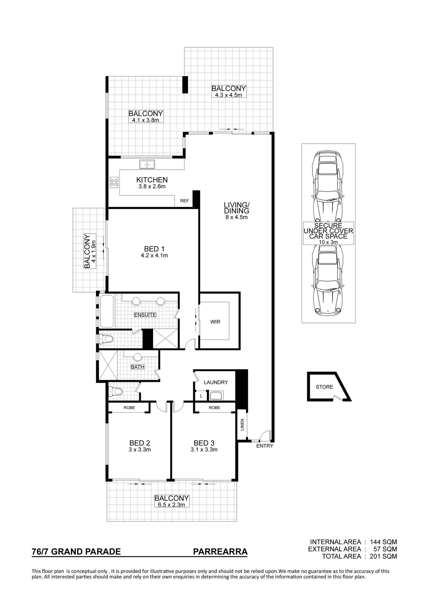 Floorplan of Homely unit listing, 76/7 Grand Parade, Parrearra QLD 4575