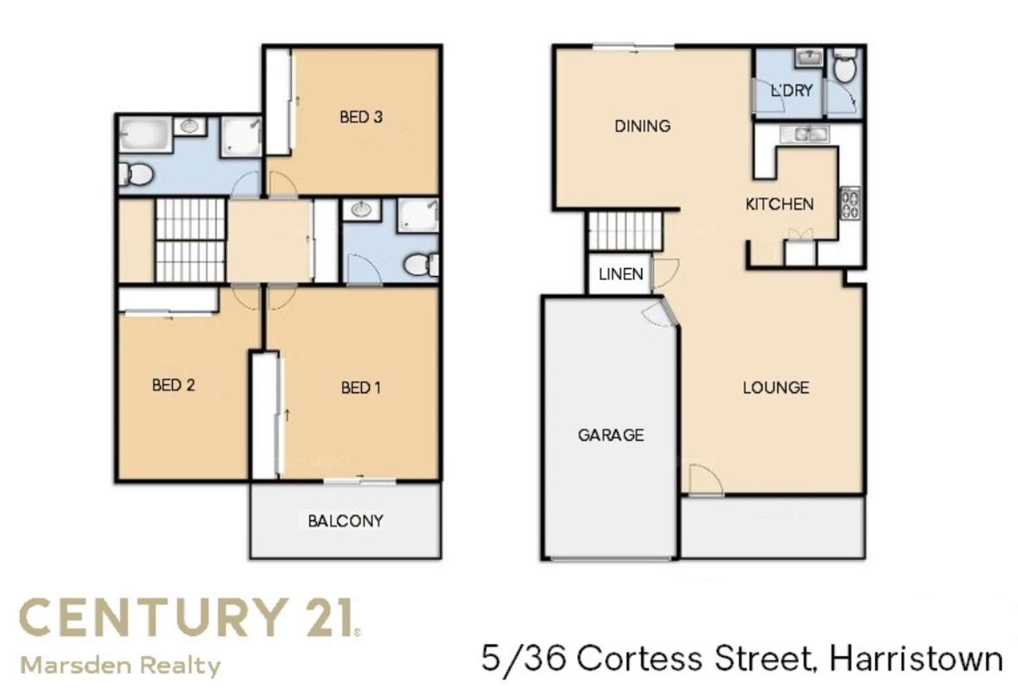 Floorplan of Homely unit listing, 5/36 Cortess Street, Harristown QLD 4350