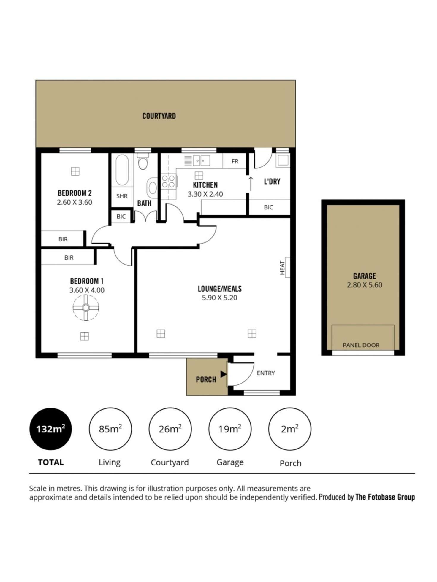 Floorplan of Homely unit listing, Unit 2/43 Statenborough Street, Leabrook SA 5068