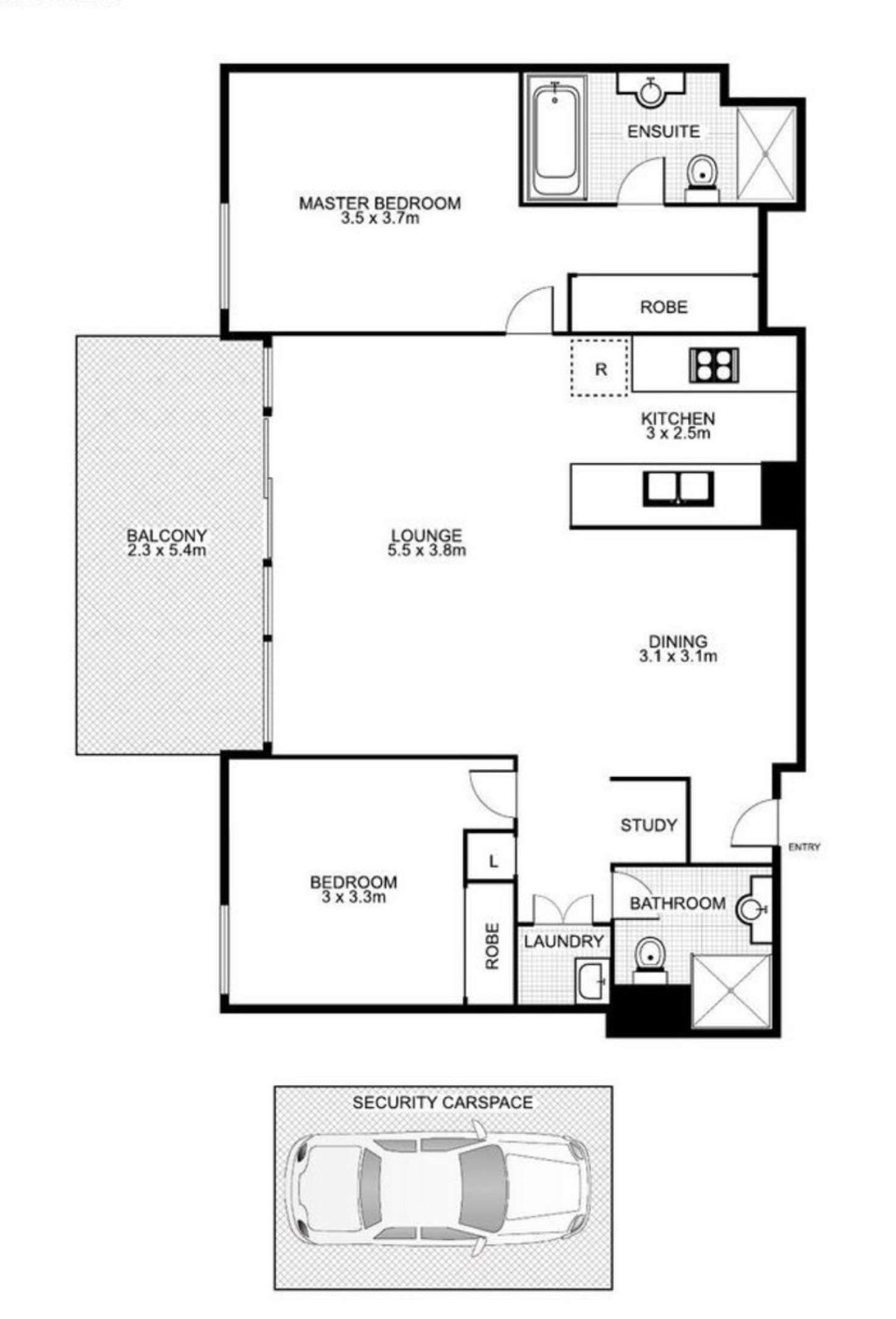 Floorplan of Homely apartment listing, 14 Shoreline Drive, Rhodes NSW 2138