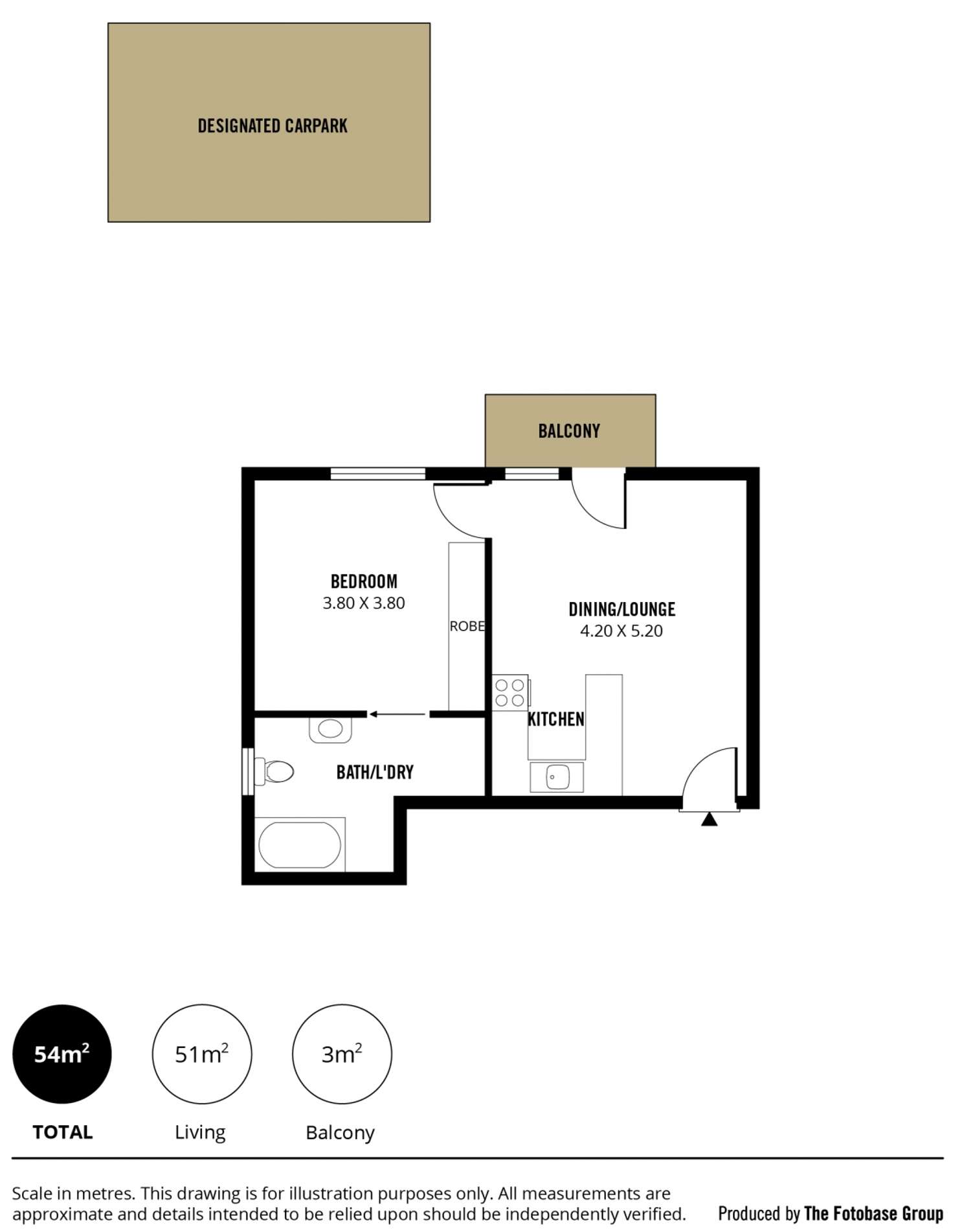 Floorplan of Homely unit listing, 11/9-11 Rose Street, Glenelg SA 5045