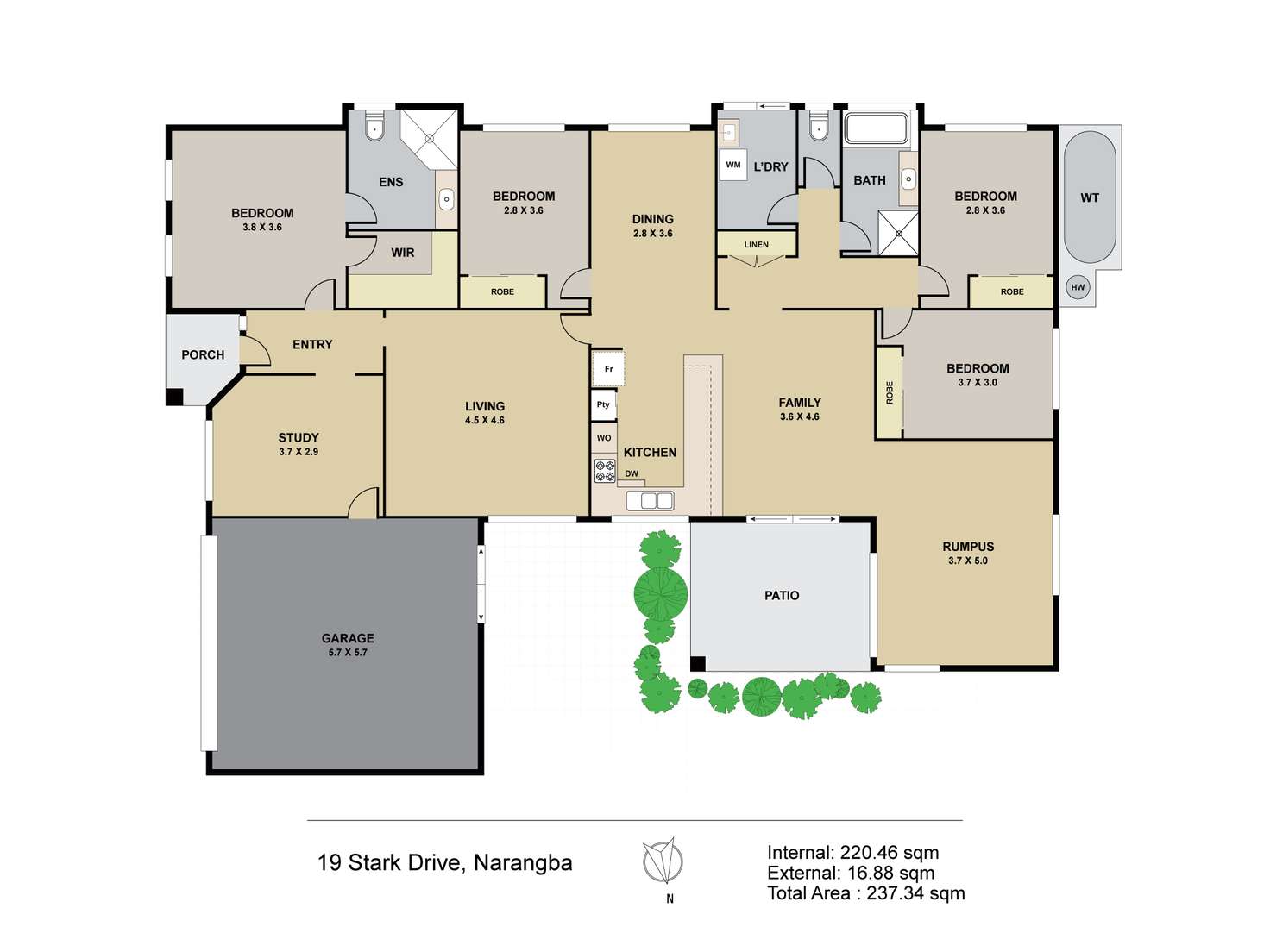 Floorplan of Homely house listing, 19 Stark Drive, Narangba QLD 4504