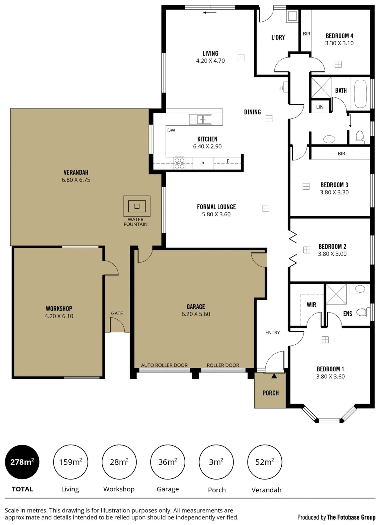 Floorplan of Homely house listing, 4 Phillip Court, Hallett Cove SA 5158