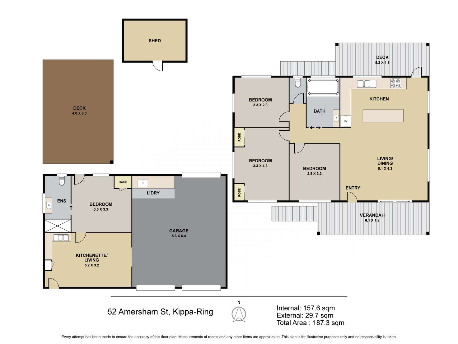 Floorplan of Homely house listing, 52 Amersham Street, Kippa-ring QLD 4021