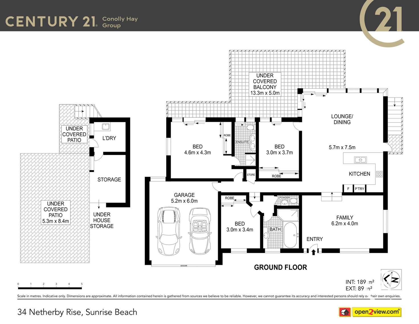 Floorplan of Homely house listing, 34 Netherby Rise, Sunrise Beach QLD 4567