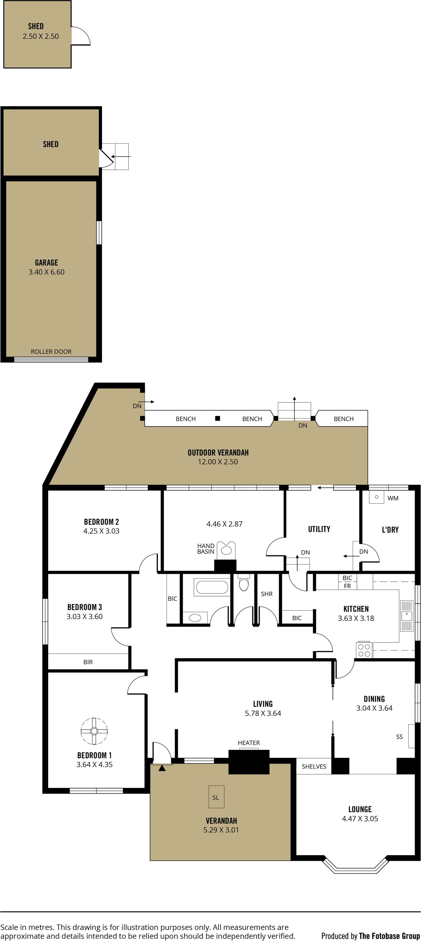 Floorplan of Homely house listing, 1 Heathfield Avenue, Dernancourt SA 5075