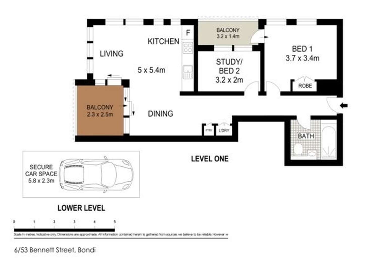 Floorplan of Homely apartment listing, 6/53 Bennett Street, Bondi NSW 2026