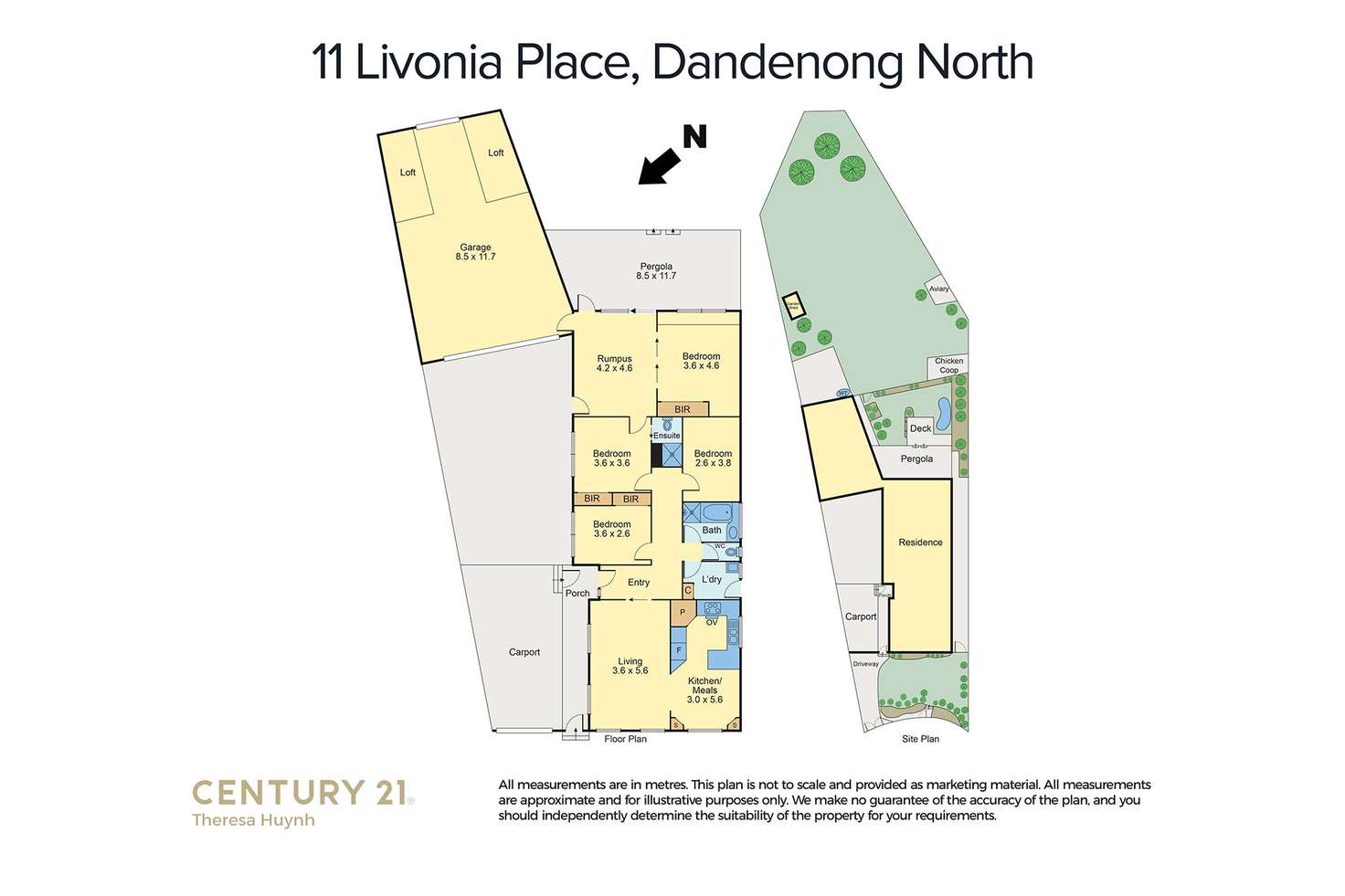 Floorplan of Homely house listing, 11 LIVONIA  PLACE, Dandenong North VIC 3175