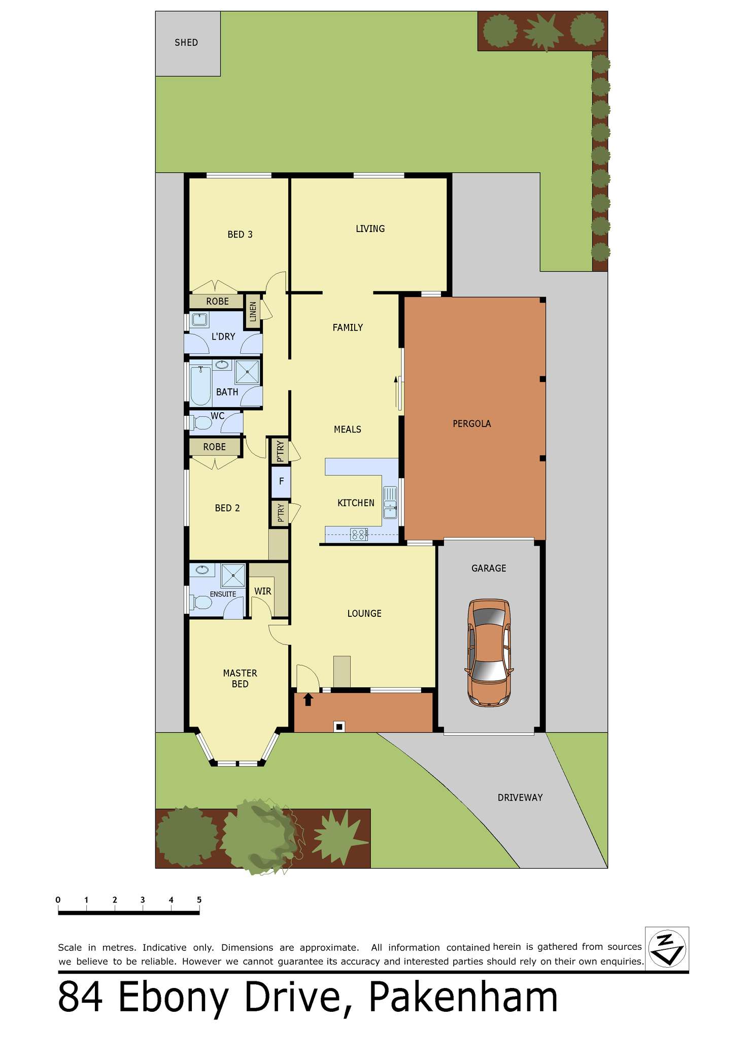 Floorplan of Homely house listing, 84 Ebony Drive, Pakenham VIC 3810