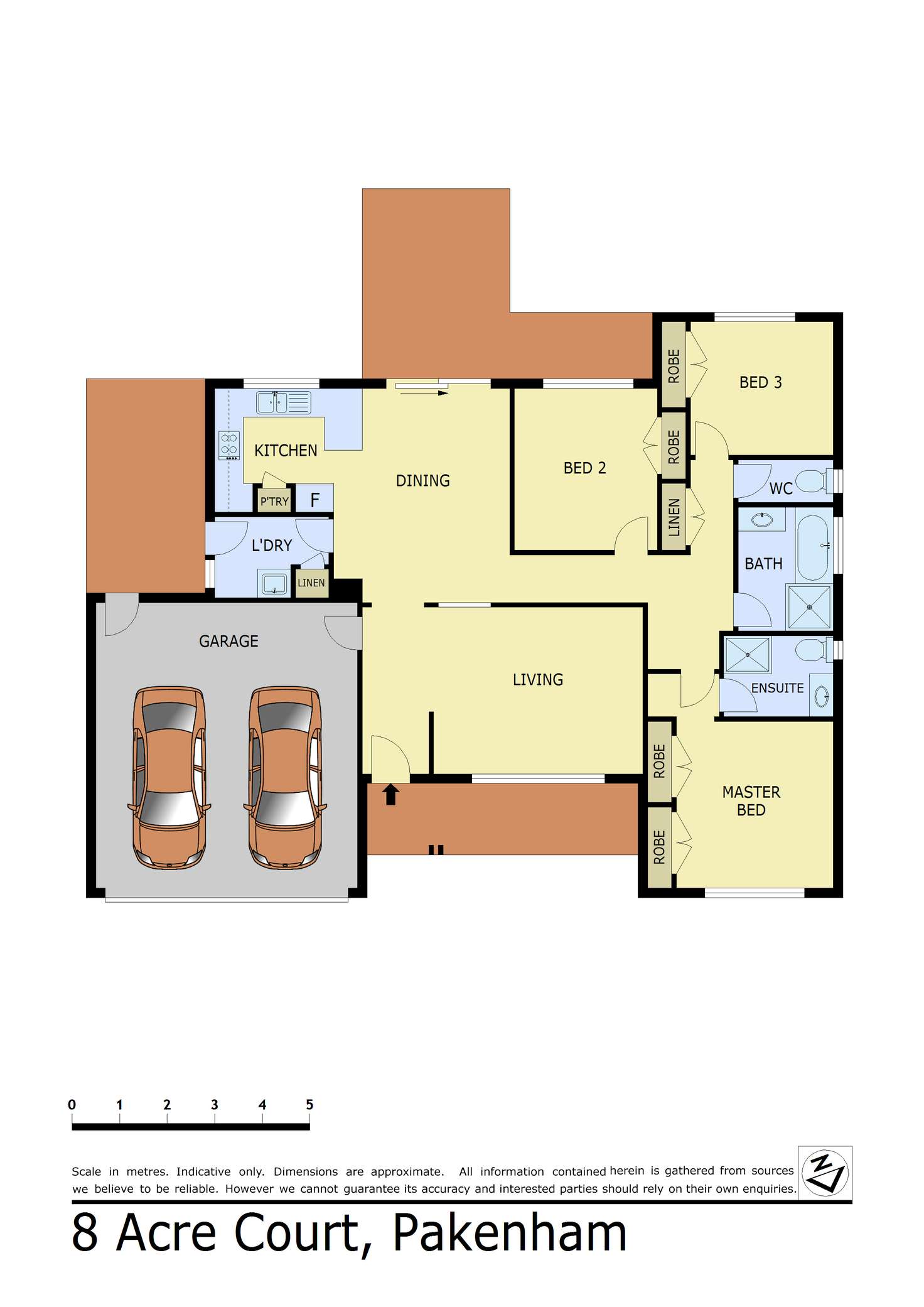Floorplan of Homely house listing, 8 Acre Court, Pakenham VIC 3810
