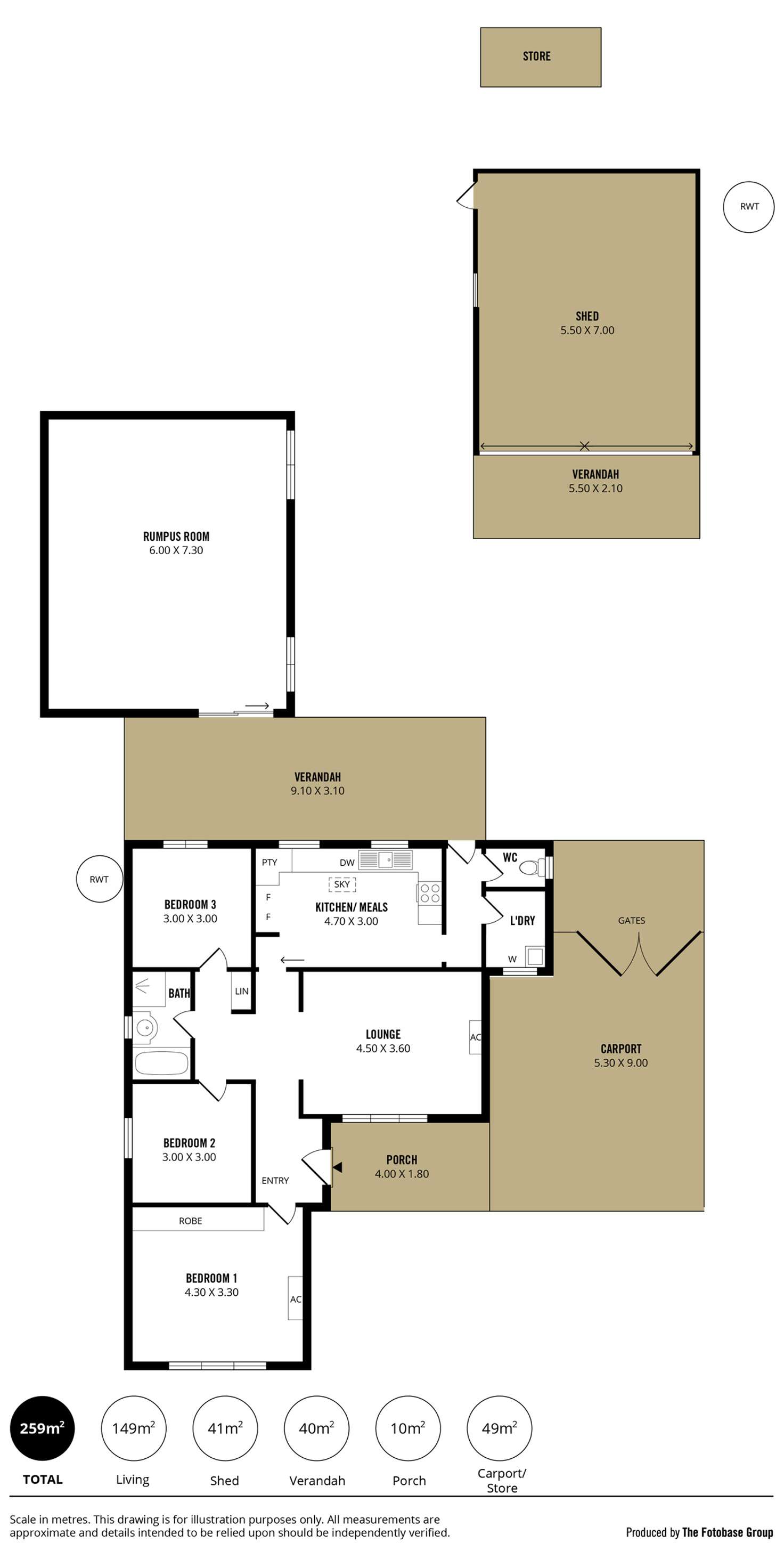 Floorplan of Homely house listing, 11 View Street, Reynella SA 5161