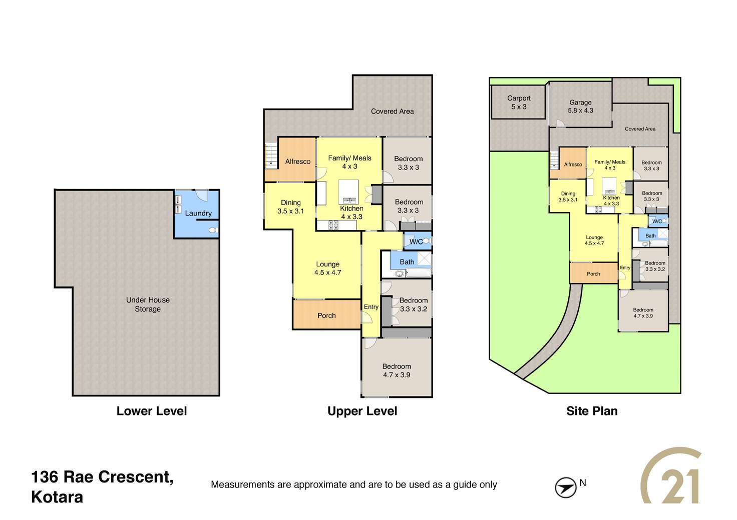 Floorplan of Homely house listing, 136 Rae Crescent, Kotara NSW 2289