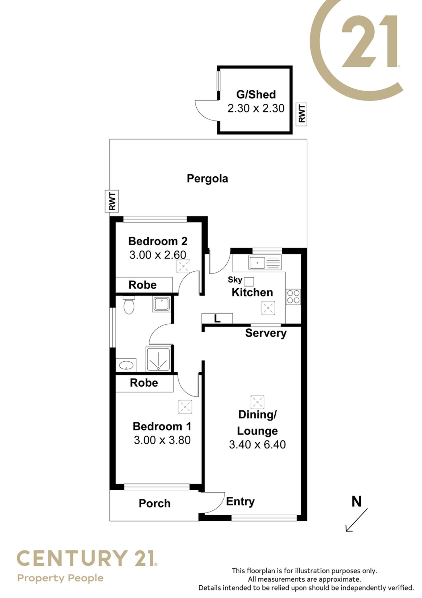 Floorplan of Homely house listing, 4/9 Harris Road, Salisbury East SA 5109