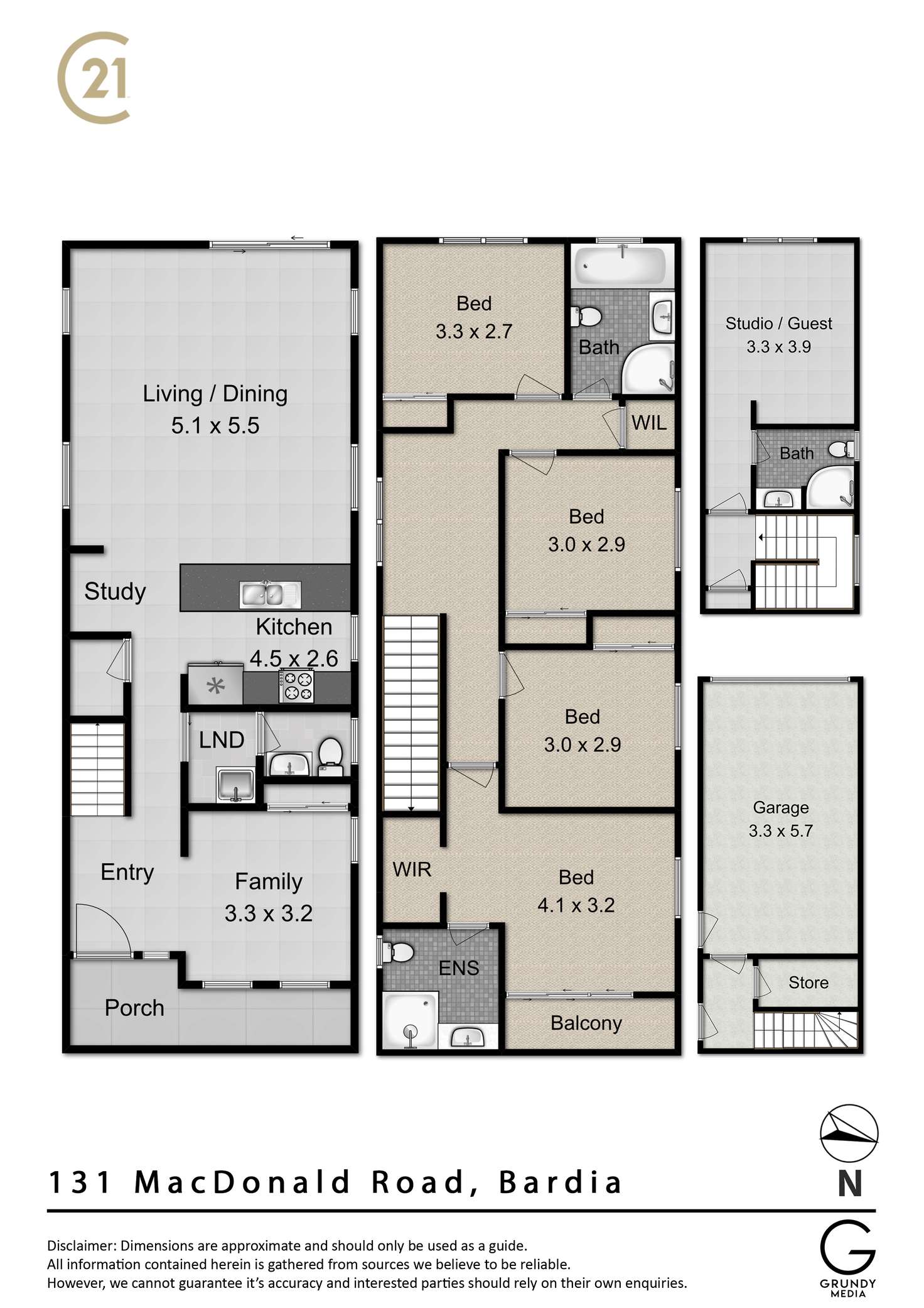 Floorplan of Homely house listing, 131 Macdonald Rd, Bardia NSW 2565