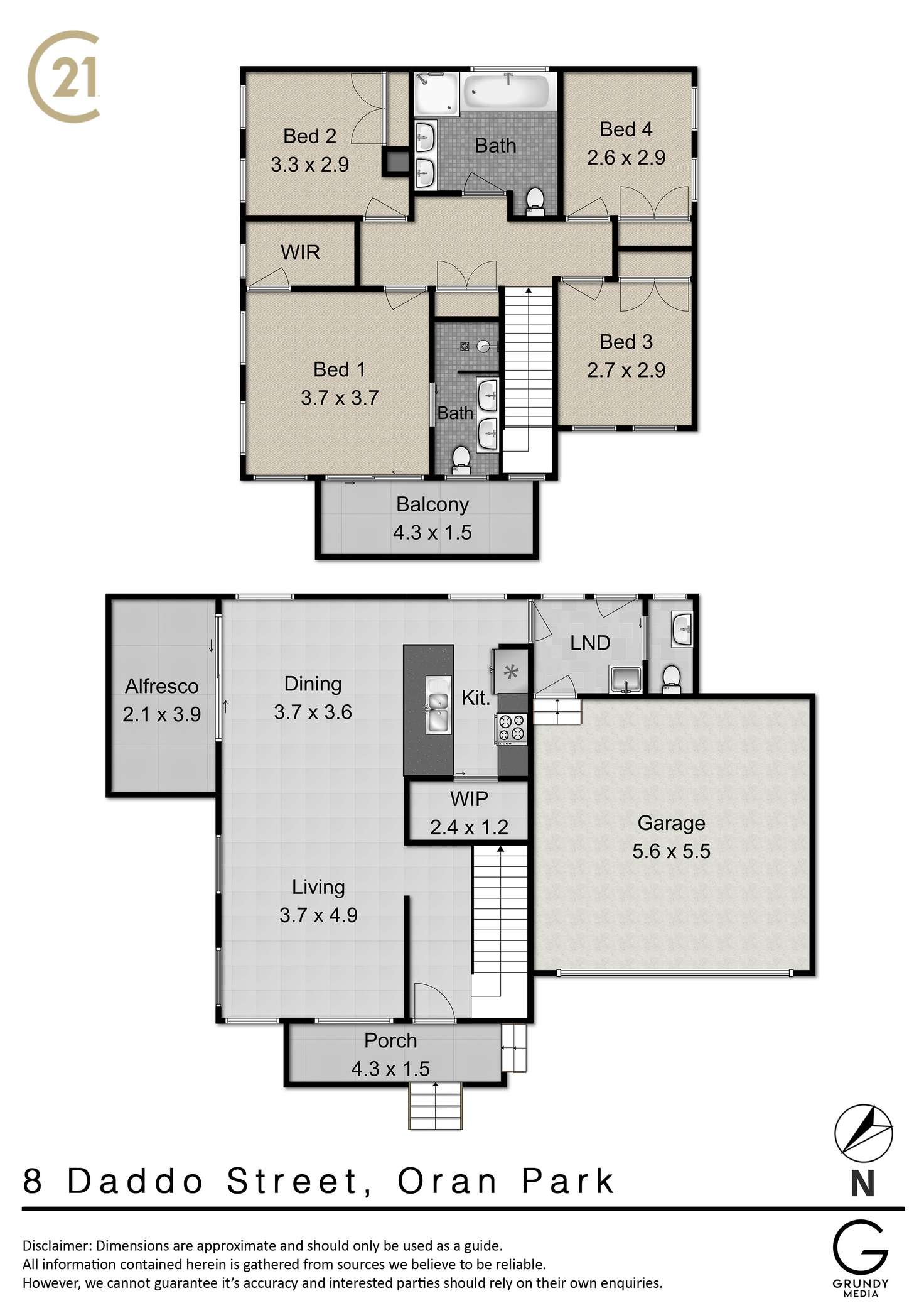 Floorplan of Homely house listing, 8 Daddo Street, Oran Park NSW 2570