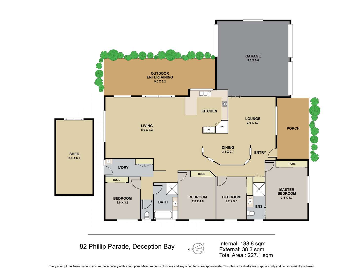 Floorplan of Homely house listing, 82 Phillip Parade, Deception Bay QLD 4508