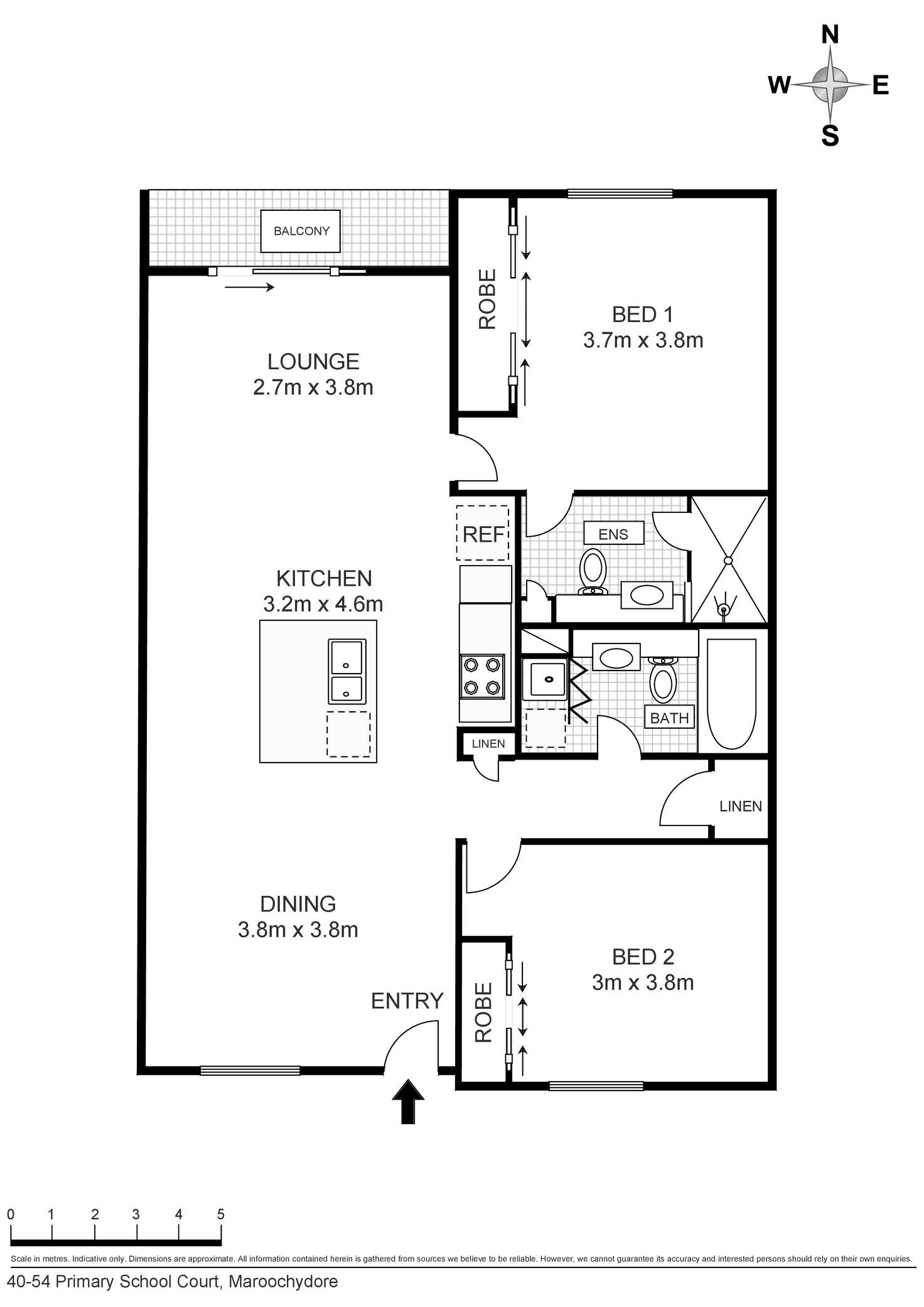 Floorplan of Homely unit listing, 54/40 Primary School Court, Maroochydore QLD 4558